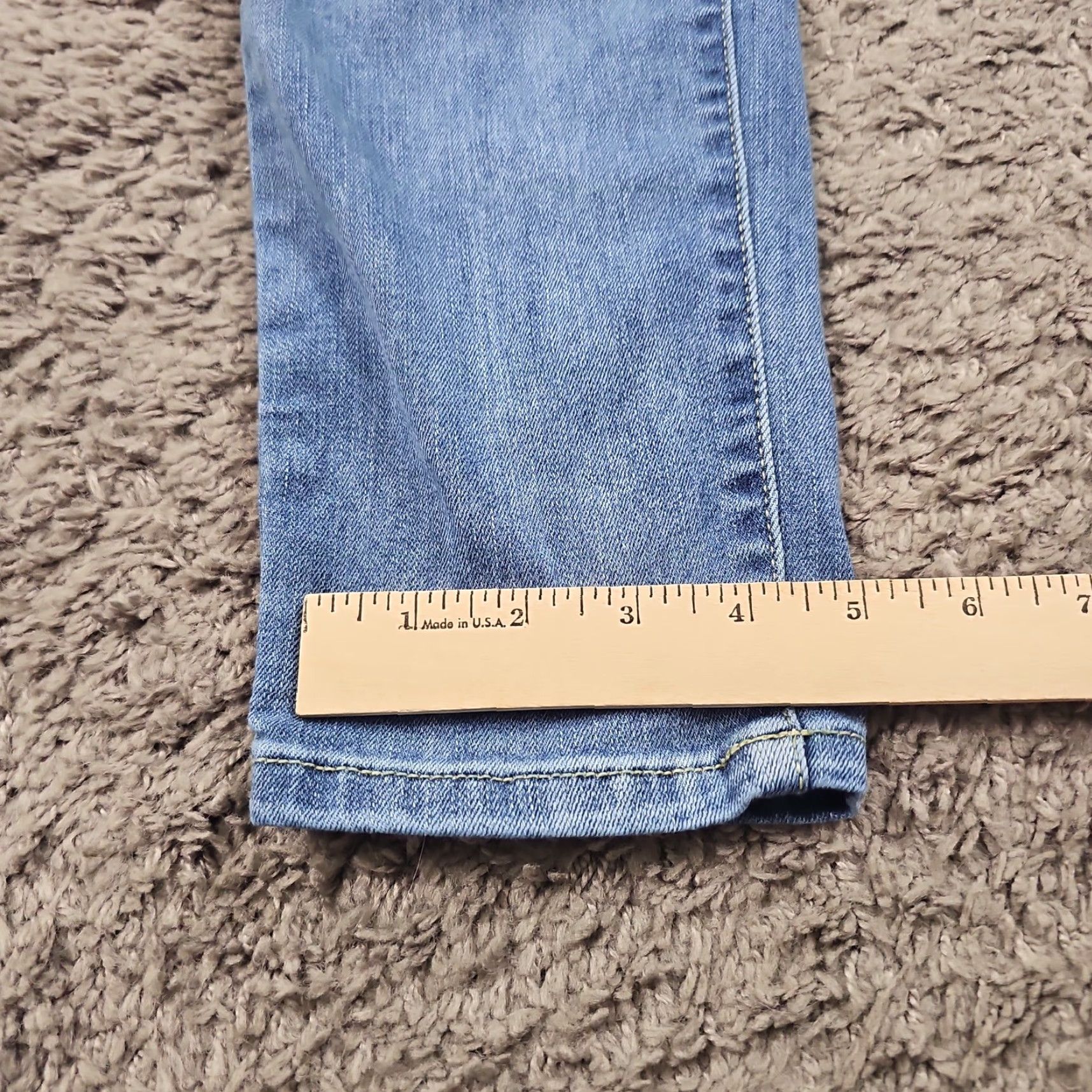 Denime Judy Blue Jeans Womens 5 Blue Skinny Relaxed Fit Light Wash Stretch Denim 25x29 Size 27" / US 4 / IT 40 - 7 Thumbnail