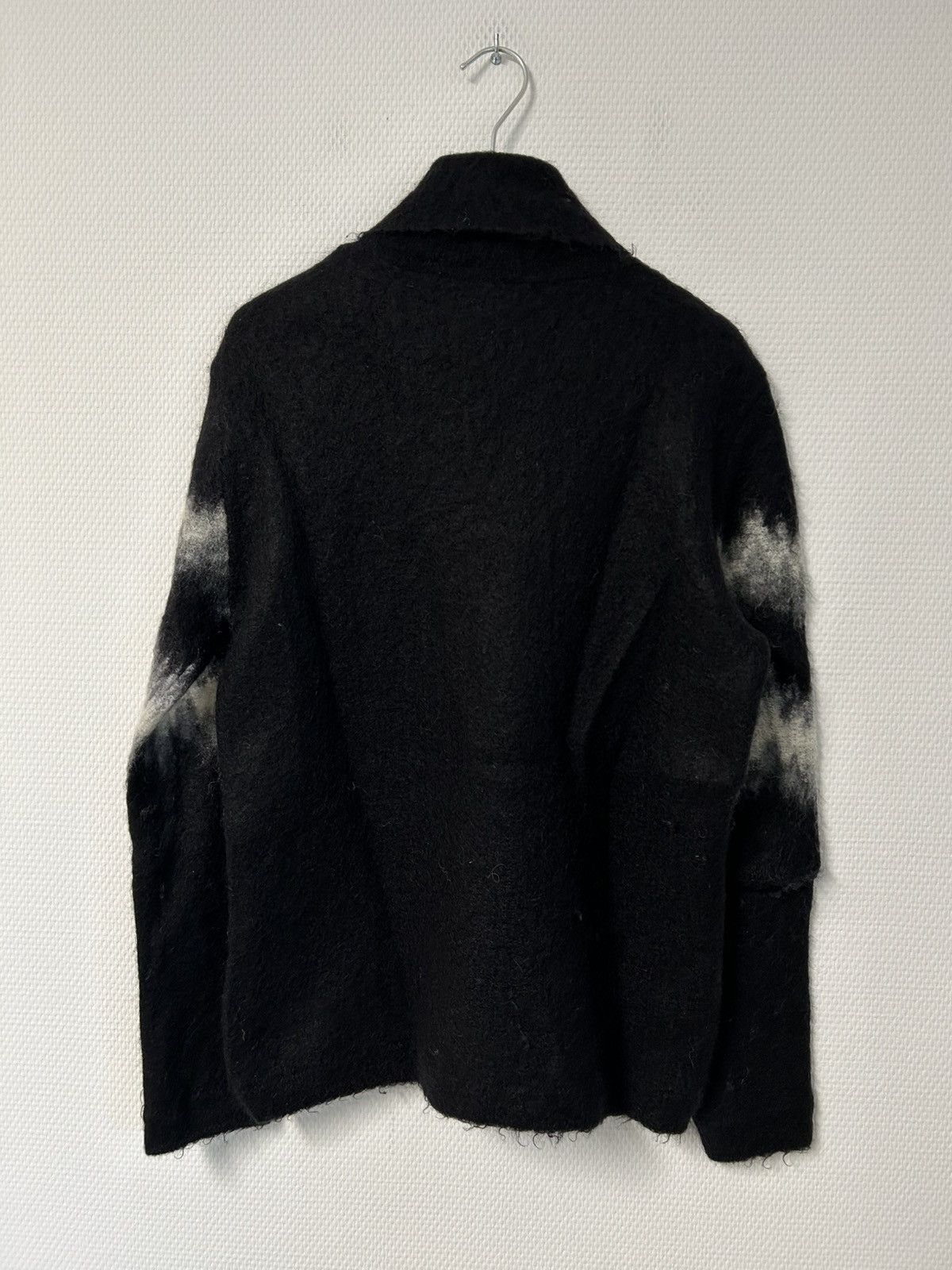 Saint Laurent Paris FW2020 Zigzag Stripe Mohair Knit Sweater Size US L / EU 52-54 / 3 - 3 Thumbnail