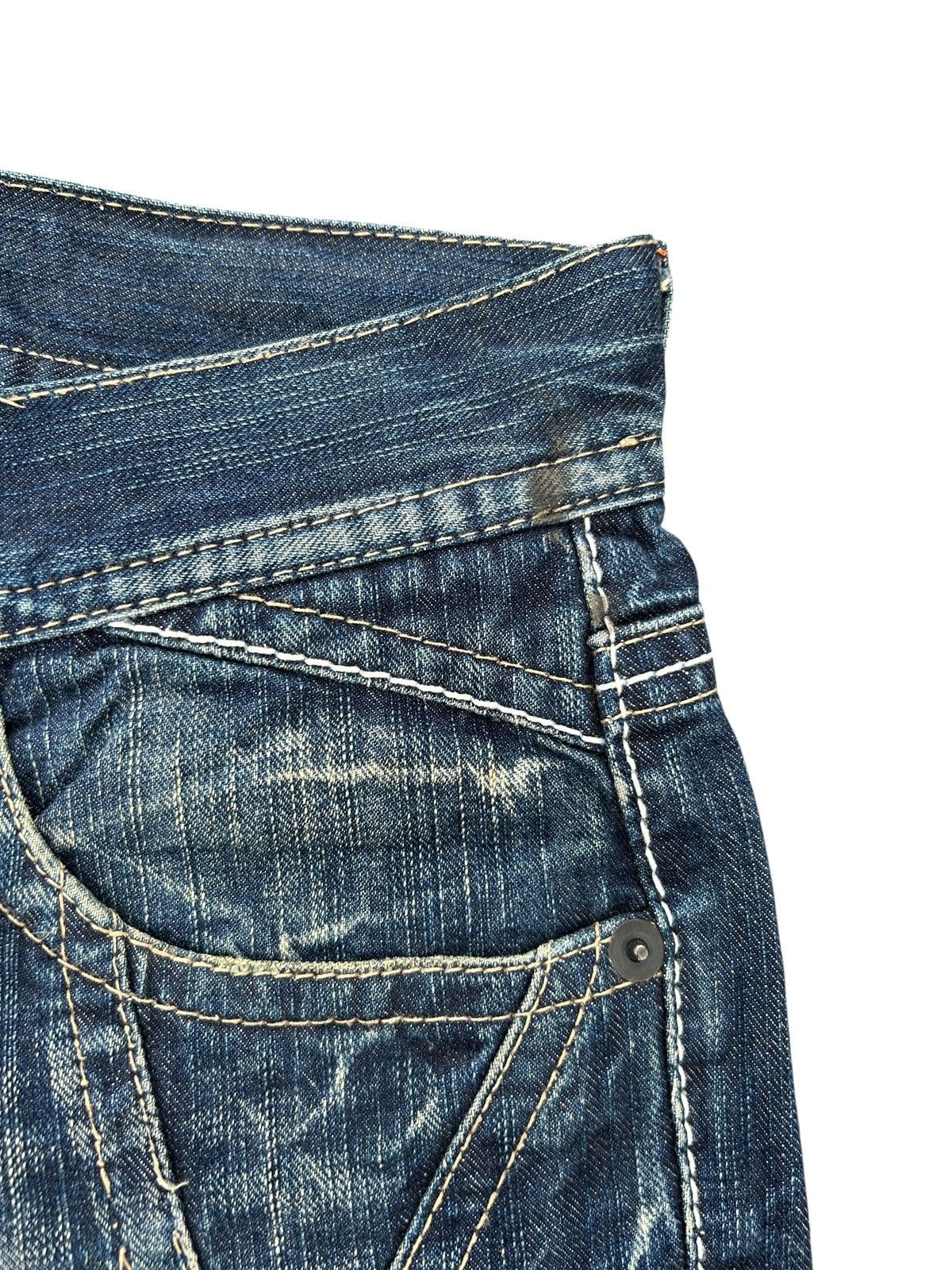 Kapital Flare Japanese Brand Three Stones Throw Denim Jeans Size US 32 / EU 48 - 5 Thumbnail