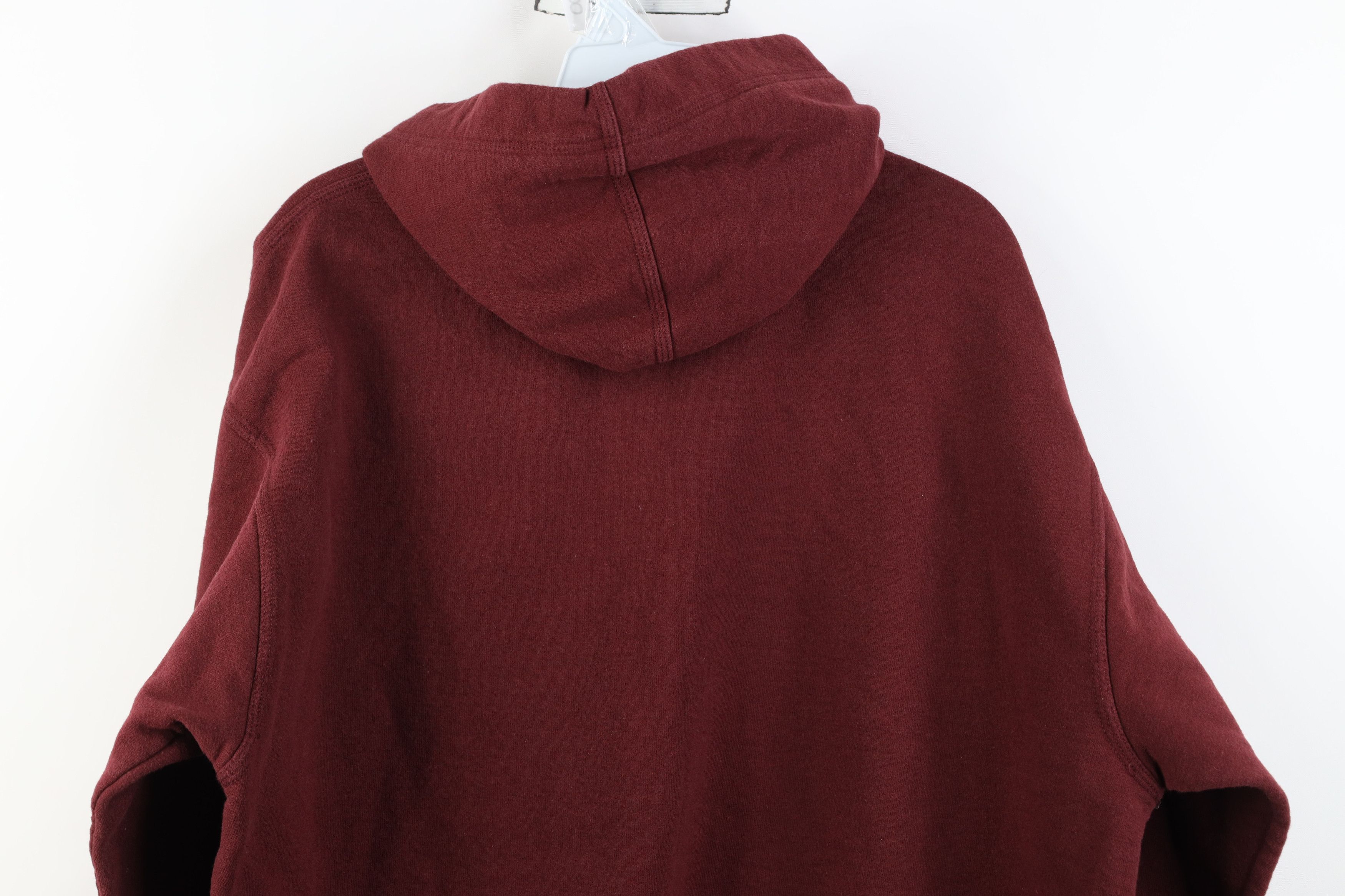 Champion Vintage Y2K Champion Monochrome Heavy Hoodie Sweatshirt Red Size US L / EU 52-54 / 3 - 15 Thumbnail