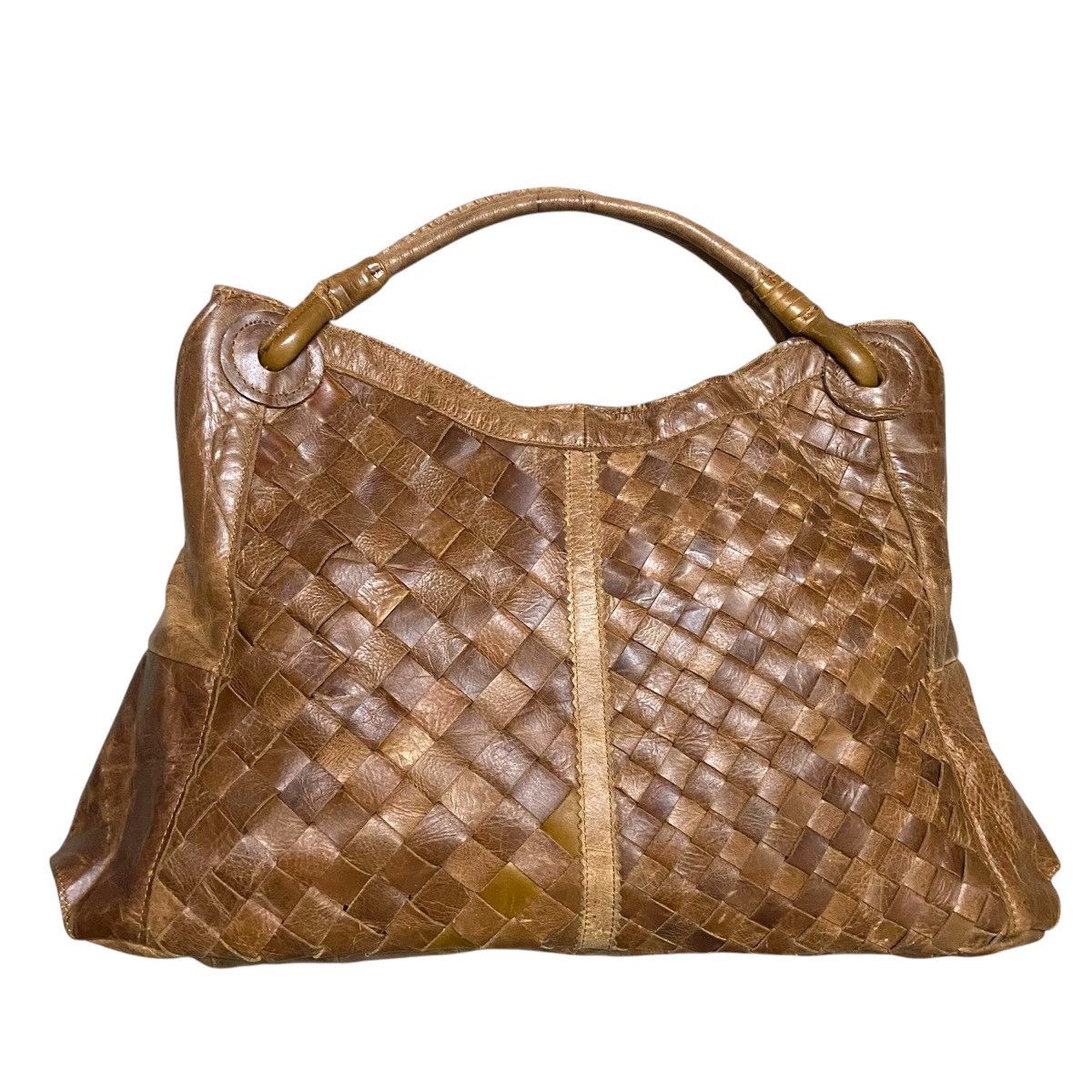 If Six Was Nine × Le Grande Bleu (L.G.B.) Goa Woven Leather Shoulder Bag Size ONE SIZE - 1 Thumbnail