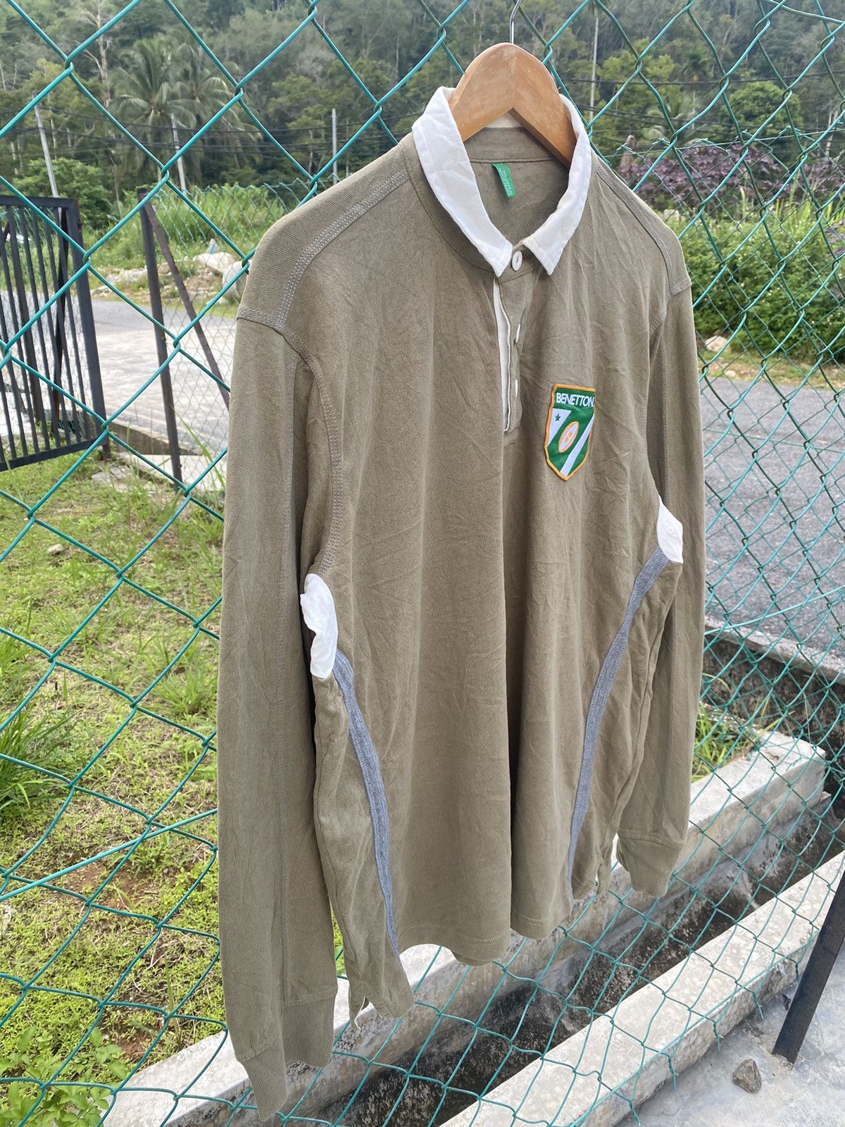 United Colors Of Benetton United Colour Of Benetton Polo Rugby Long Sleeve Size US XL / EU 56 / 4 - 4 Thumbnail