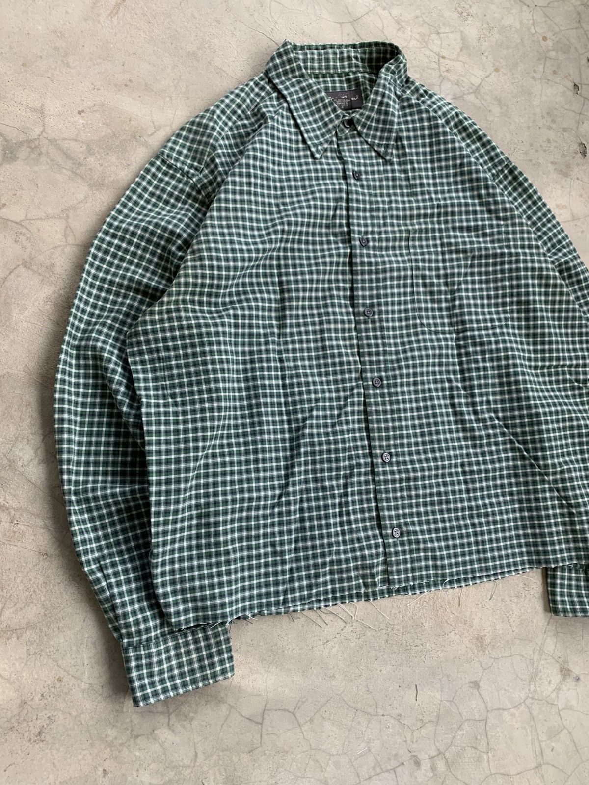 Vintage Cropped button up shirt flannel ediebauer boxy Size US L / EU 52-54 / 3 - 4 Thumbnail
