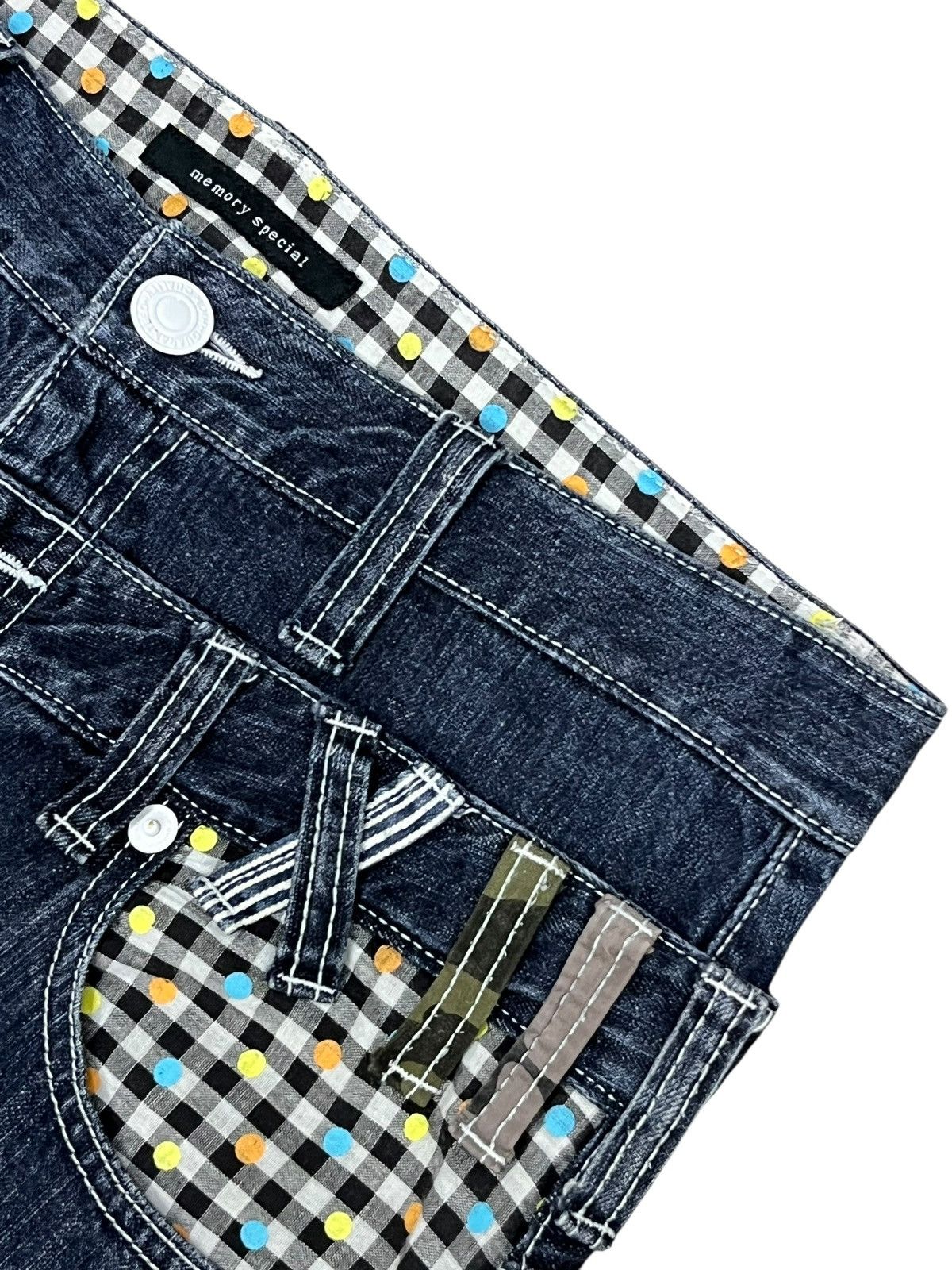 Japanese Brand "Never Trust Woman" Bondage Zip Grunge Double Waist Denim Size US 32 / EU 48 - 8 Thumbnail