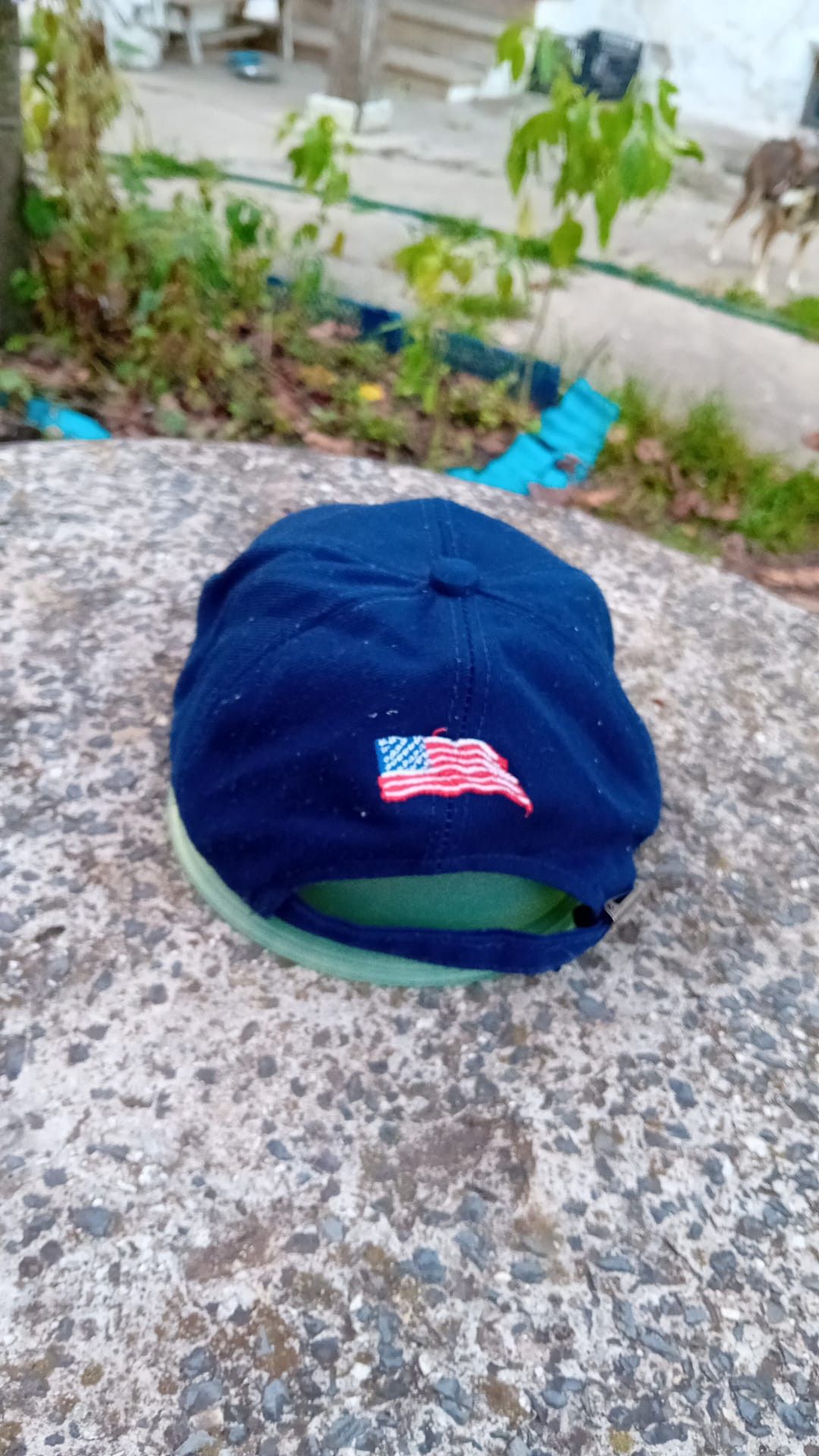 Other USA Waving American Flag Eagle Embroidered Blue Strapback Size ONE SIZE - 3 Thumbnail