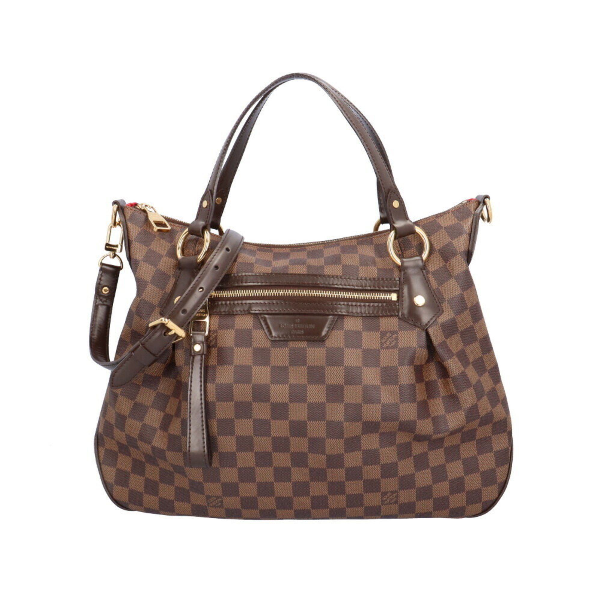 image of Louis Vuitton Evora Mm Damier Shoulder Bag Canvas N41131 Brown Women's Louis Vuitton