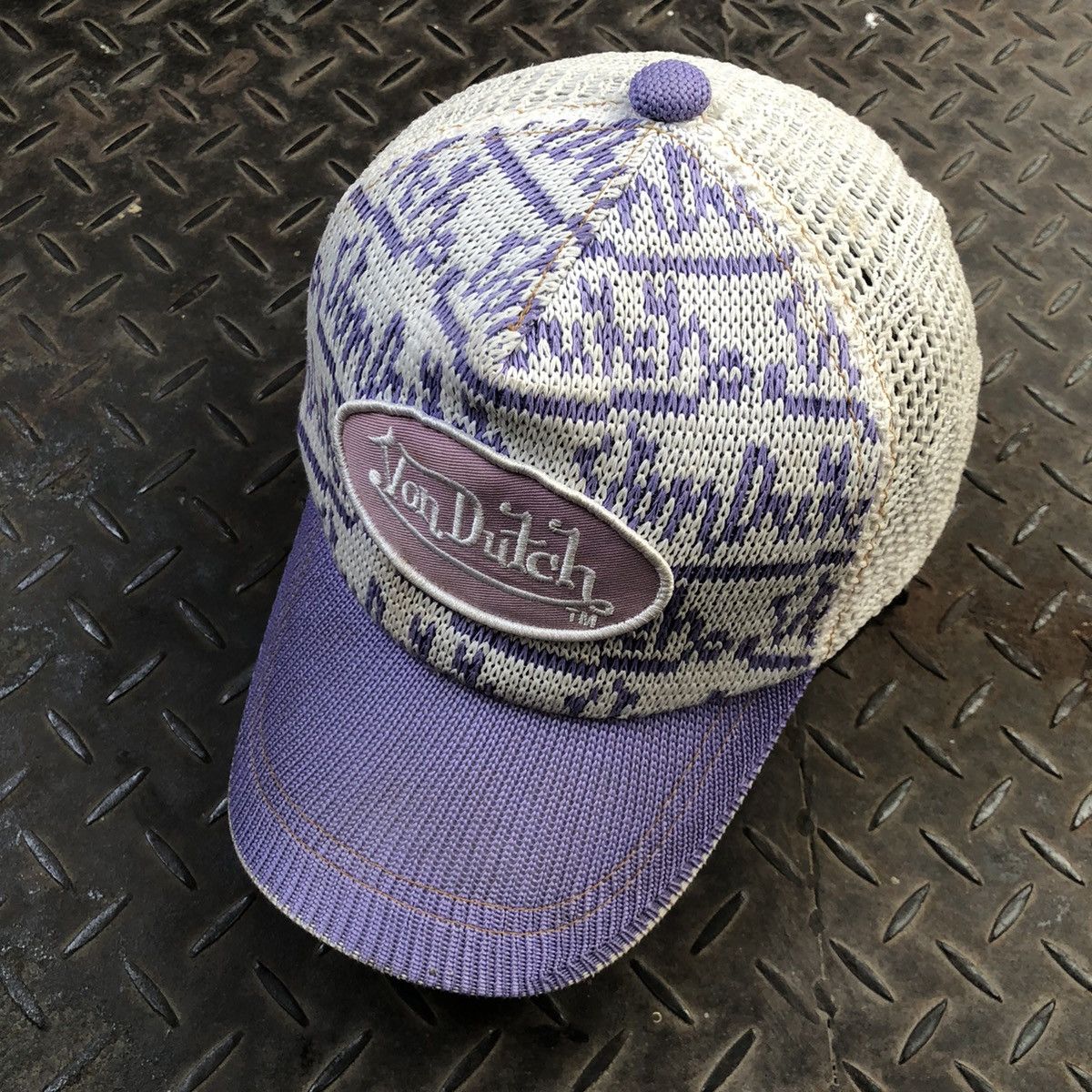 Vintage Vintage Von Dutch Knitwear Trucker Hat Size ONE SIZE - 2 Thumbnail
