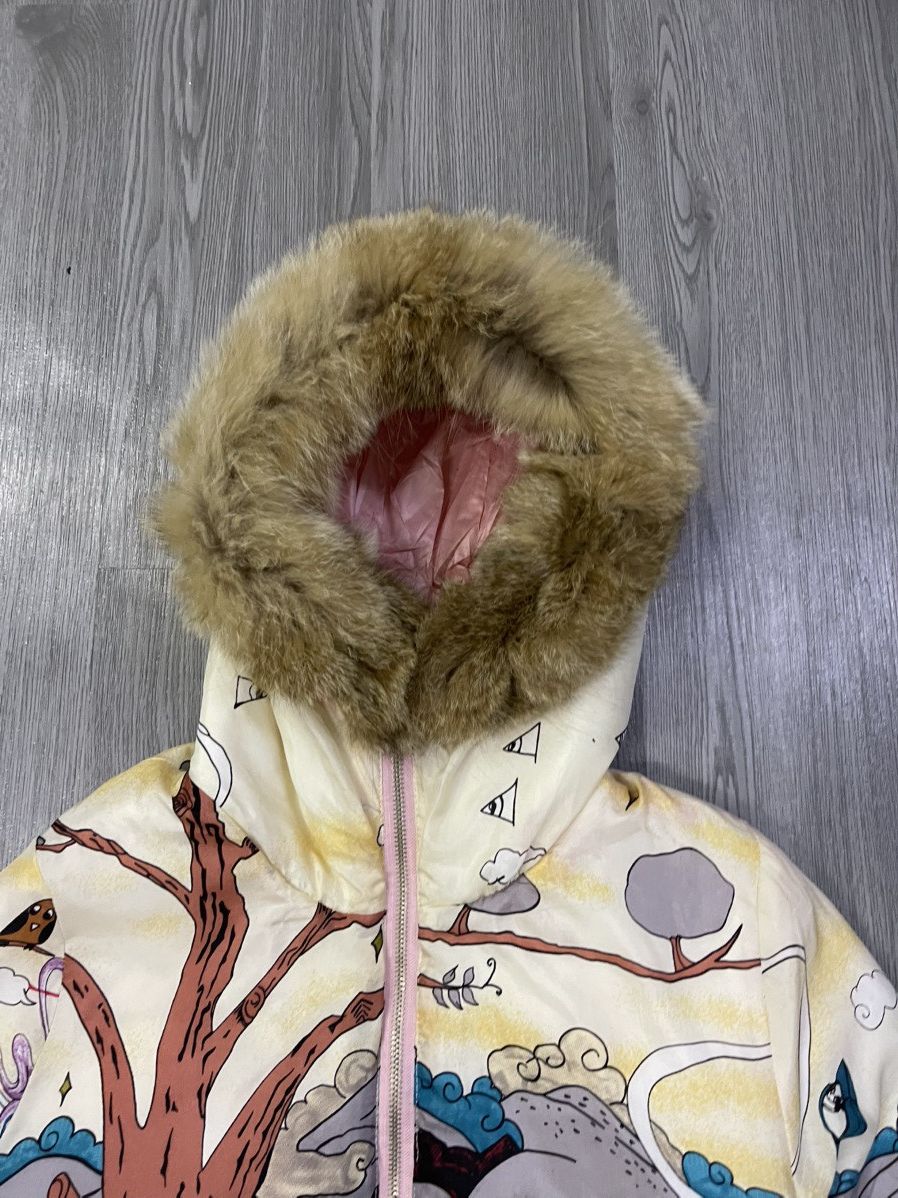 Tsumori Chisato Issey Miyake Silk Reversible Padded Fur Hoodies Puffy Jacket Size S / US 4 / IT 40 - 6 Thumbnail