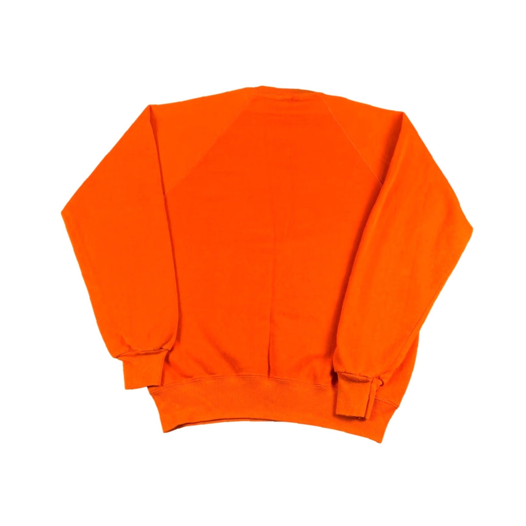 Jerzees VINTAGE Jerzees Sweatshirt Raglan Sleeve Orange Pullover Size L Unisex Adults 90s Crew Neck Fleece Cotton Made in USA Size US L / EU 52-54 / 3 - 2 Thumbnail
