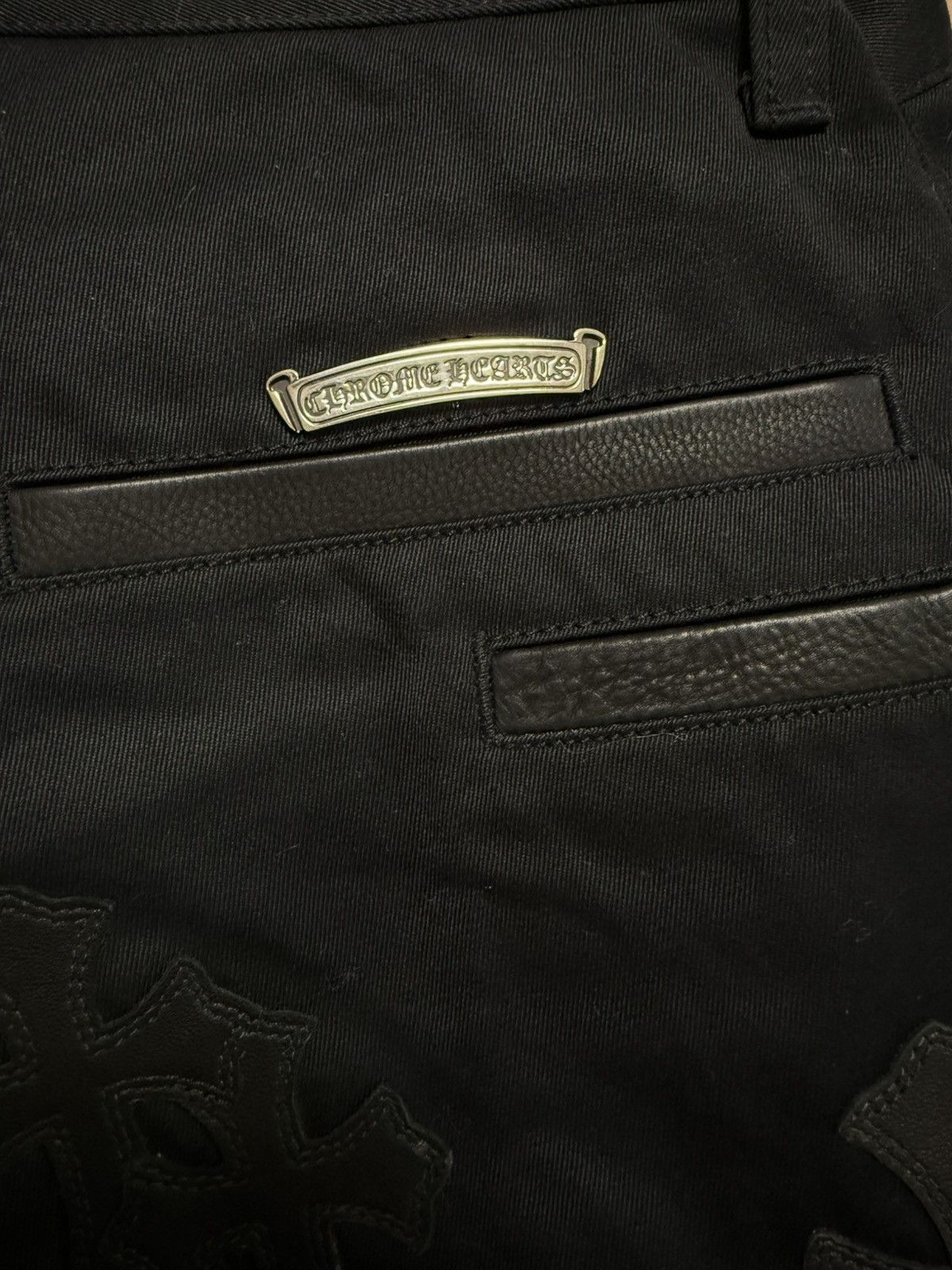 Chrome Hearts Chrome hearts chino black and camouflage patches Size US 31 - 15 Thumbnail