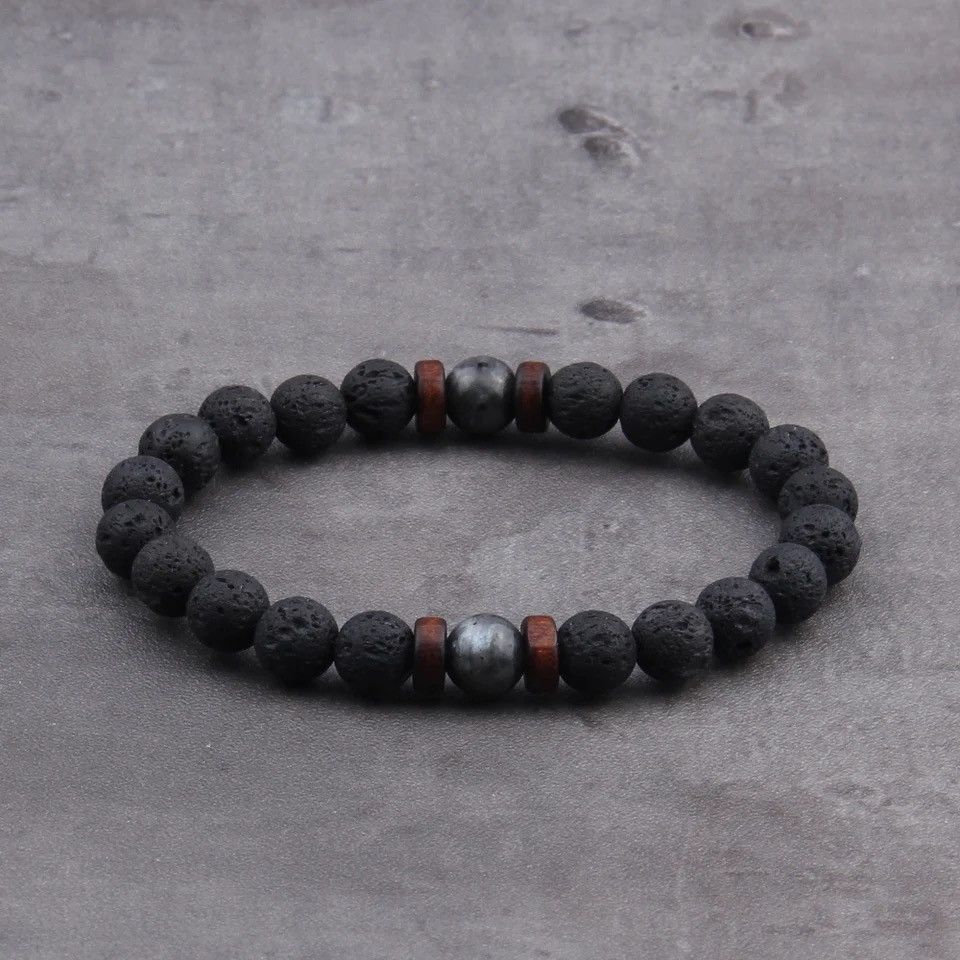 Jewelry Natural Lava Stone Bracelet Size ONE SIZE - 1 Thumbnail