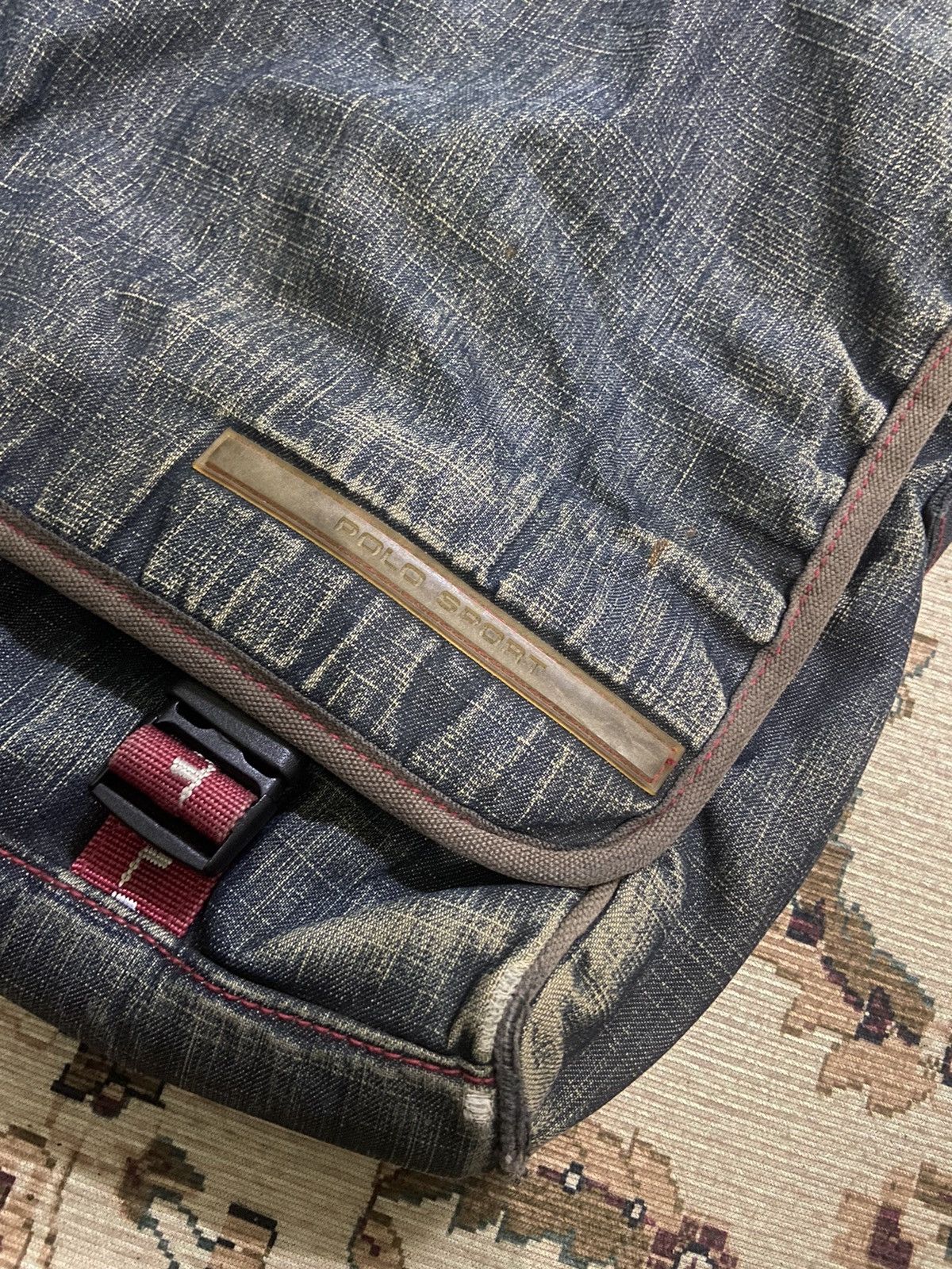 Polo Ralph Lauren Vintage 90’s Polo Sport Denim Grunge Utility Sling Bag Size ONE SIZE - 2 Thumbnail