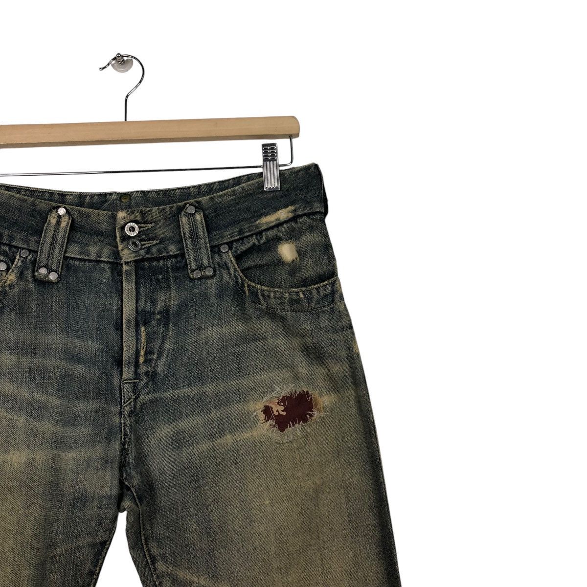 Diesel 🔥DISTRESSED RUSTY DESIGN DIESEL DENIM JEANS PATCHWORK Size US 32 / EU 48 - 8 Thumbnail