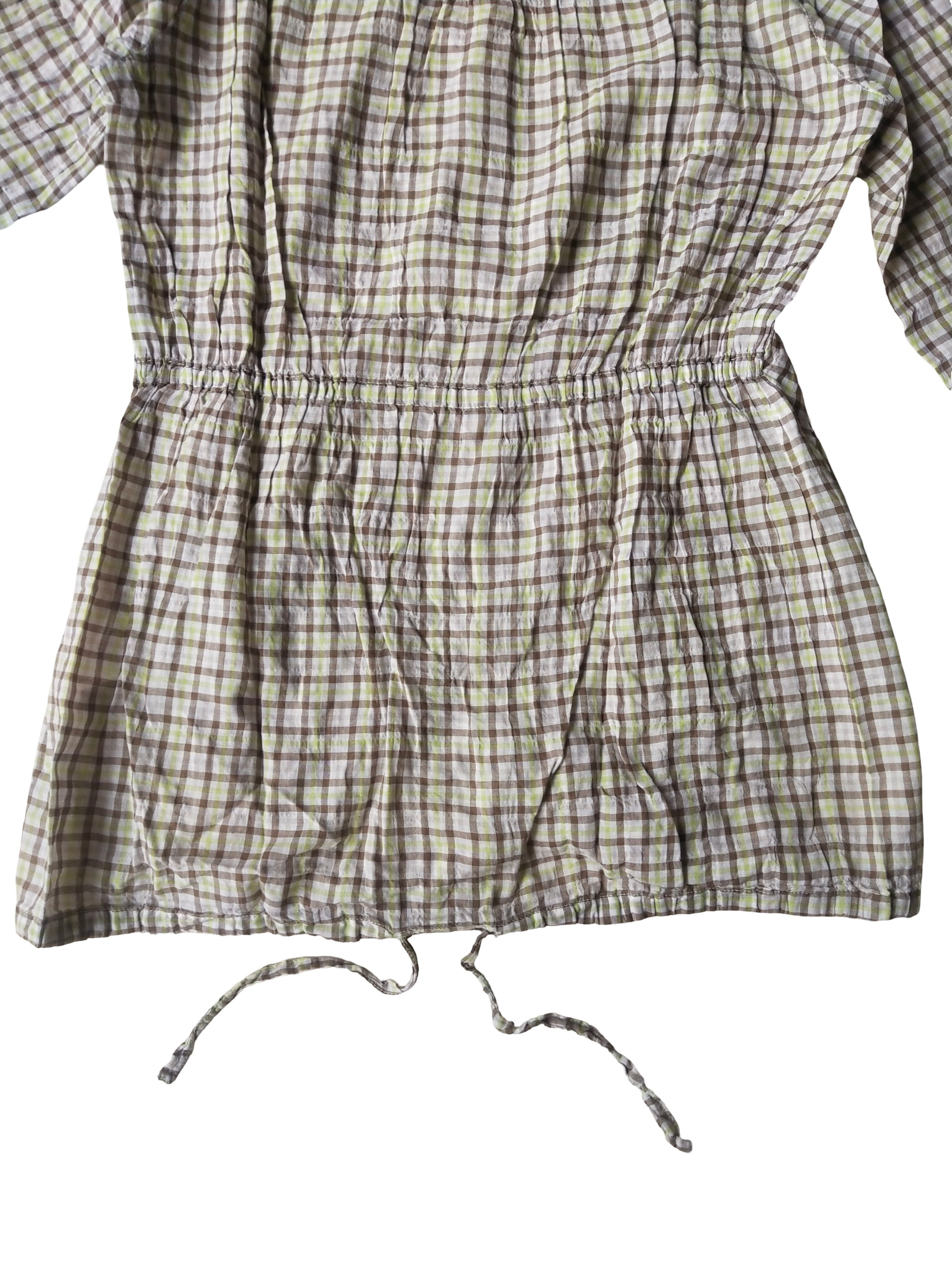 Jean Charles De Castelbajac JC de Castelbajac Gingham Crinkle Tunic Shirt Cottagecore Size M / US 6-8 / IT 42-44 - 6 Thumbnail