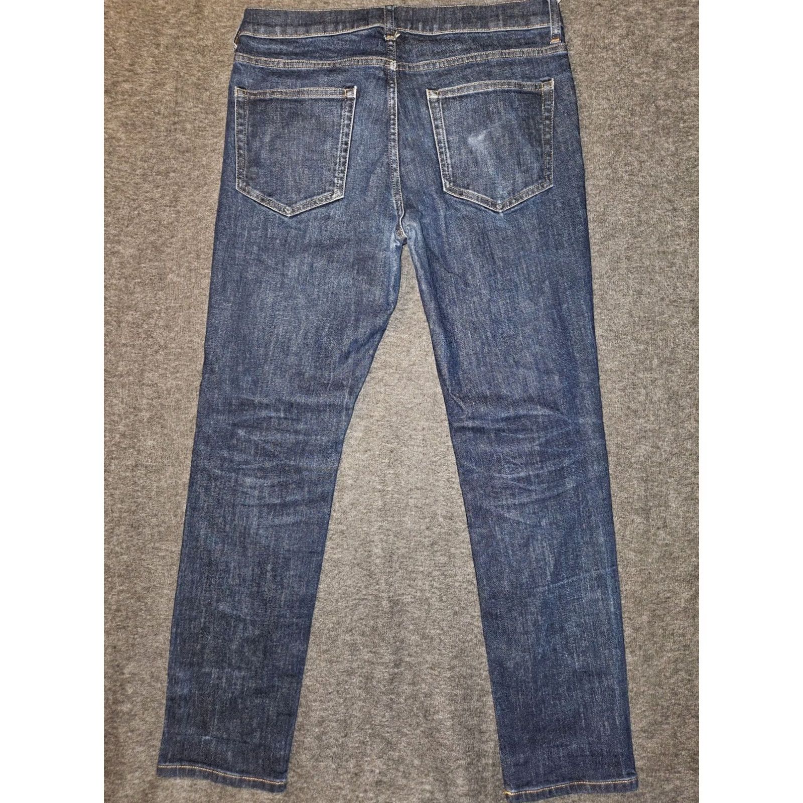 Everlane Everlane Jeans Slim Men 32x28 32x30 Stretch Blue Denim City Preppy Modern Slim Fit Tapered Regular Inseam 28 Size US 32 / EU 48 - 7 Thumbnail