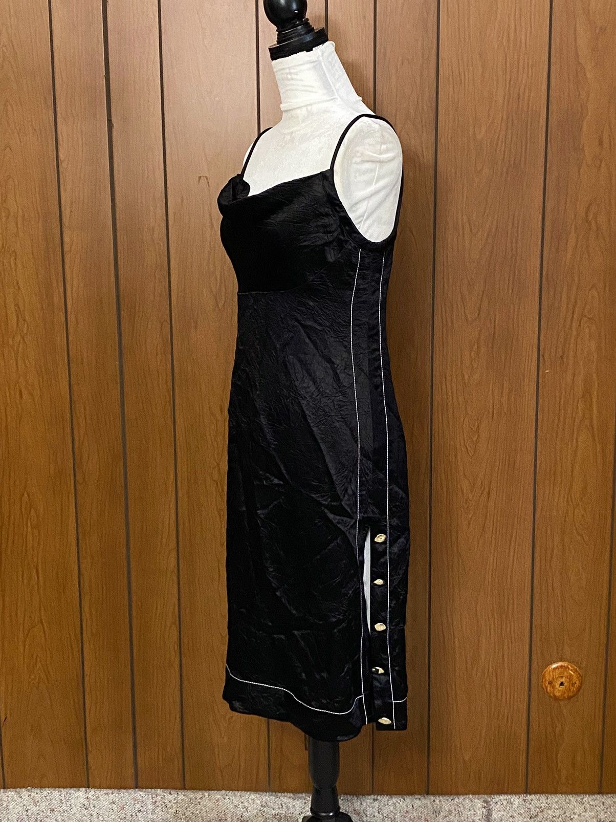 Proenza Schouler Proenza Schouler Crushed Satin Cowl Neck Midi-Dress size 6 Size M / US 6-8 / IT 42-44 - 1 Thumbnail