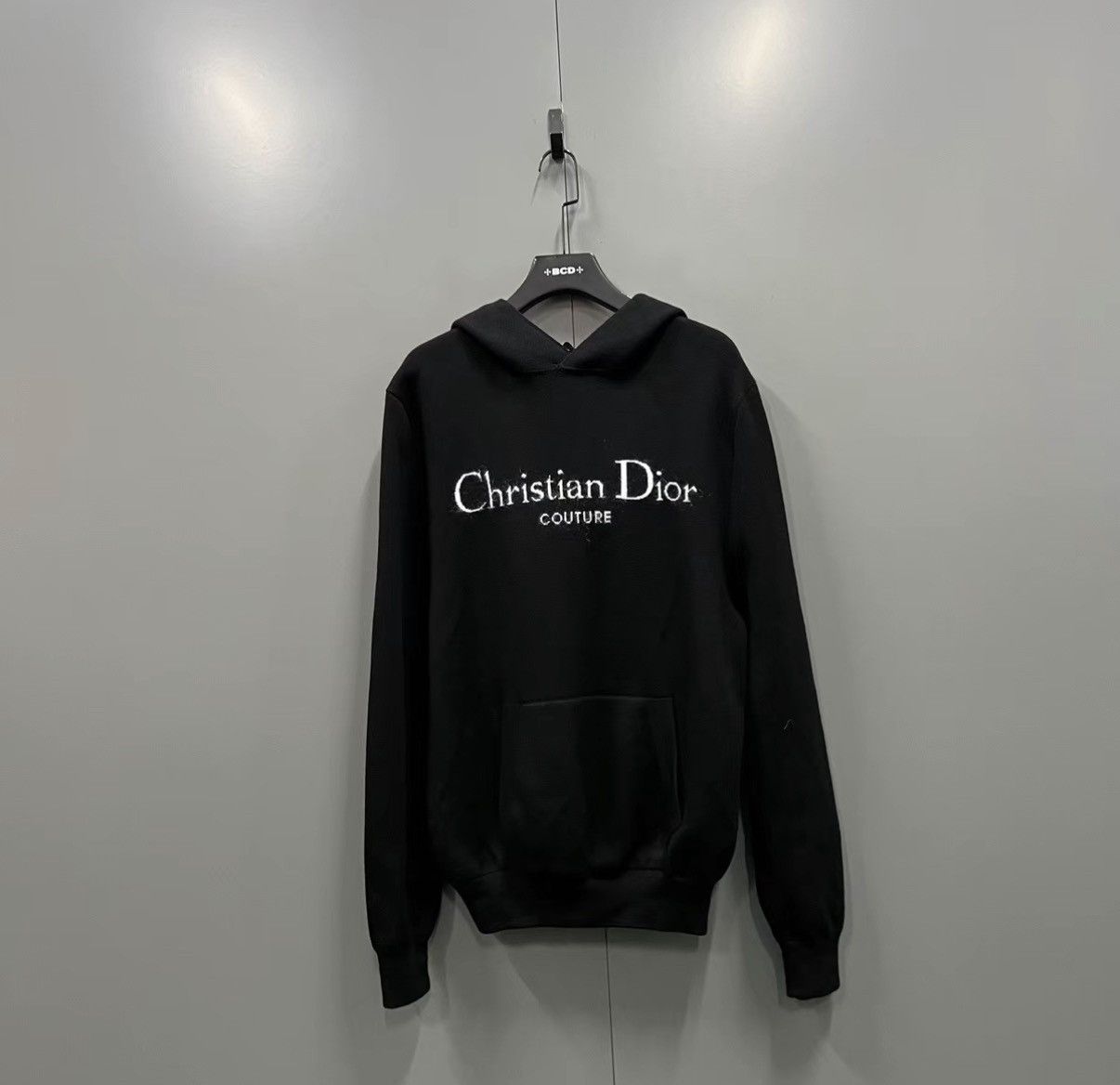 Dior Dior Black Printed Logo Knit Hoodie J41 Size US M / EU 48-50 / 2 - 1 Thumbnail