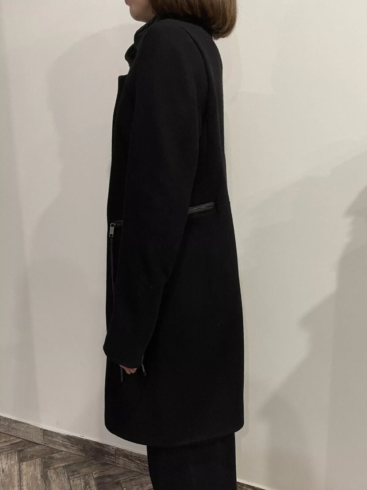 Diesel Diesel Wool Coat Womens With Leather Details Colar Zip Size S / US 4 / IT 40 - 14 Thumbnail