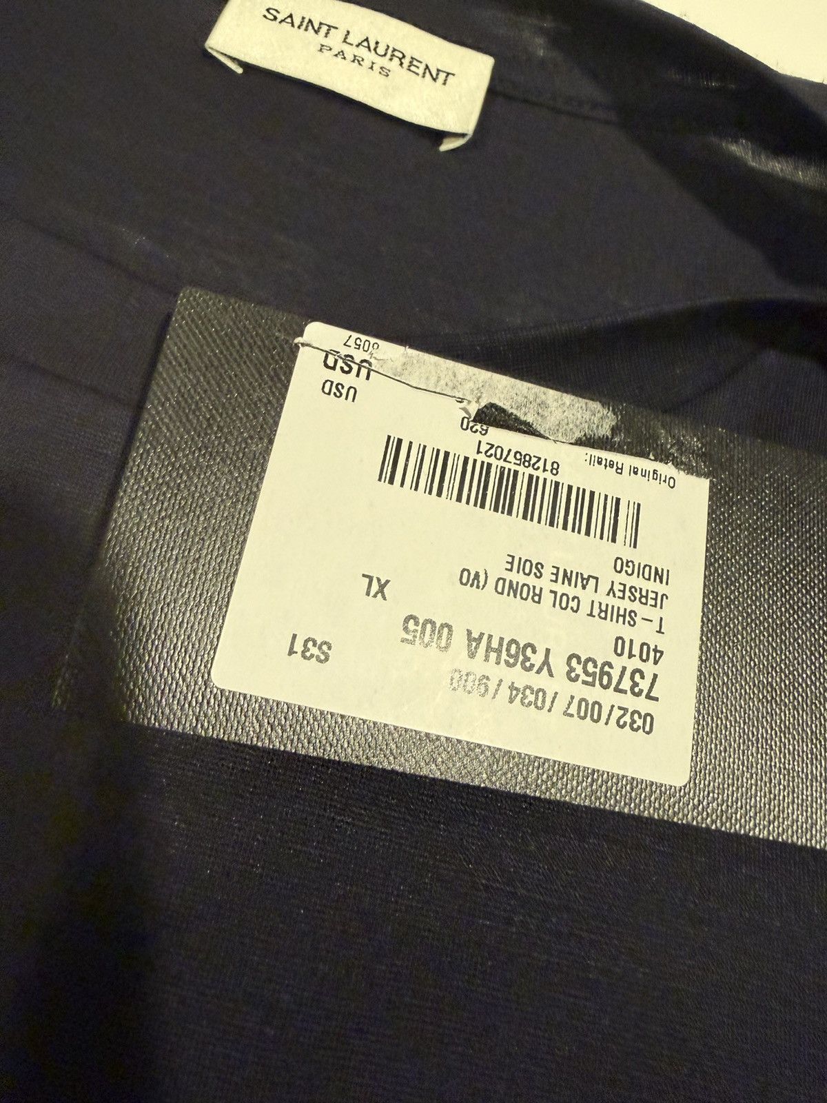 Saint Laurent Paris Saint laurent wool jersey t shirt. XL Size US XL / EU 56 / 4 - 5 Thumbnail