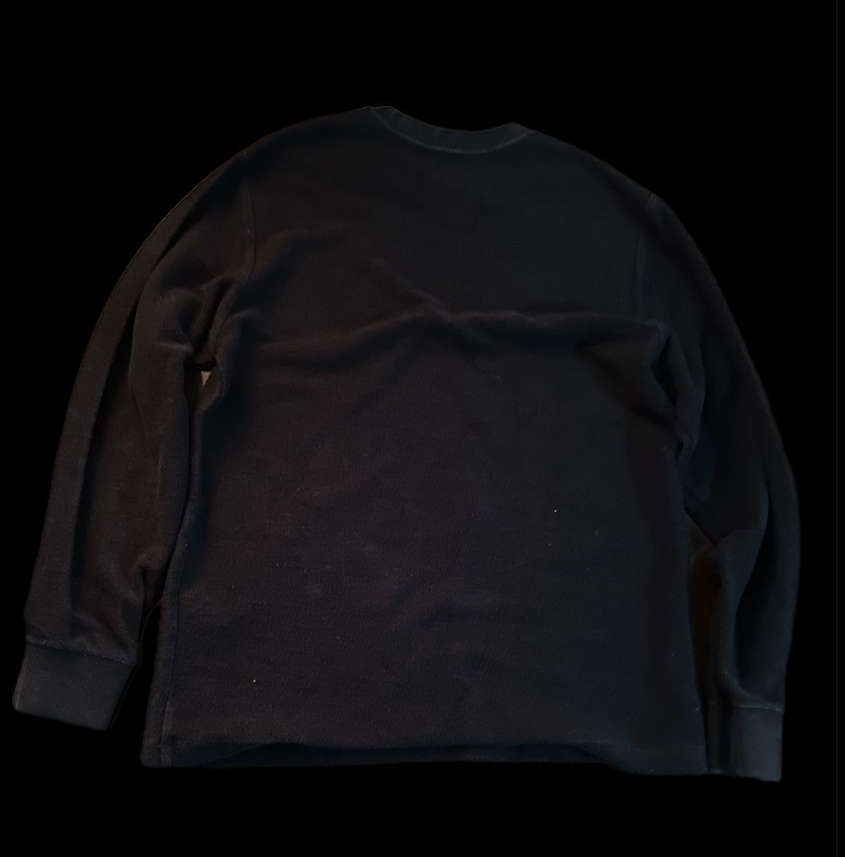 Supreme Supreme FW17 Reverse Terry LS Gothic Sideline Crewneck Black Size US M / EU 48-50 / 2 - 6 Thumbnail