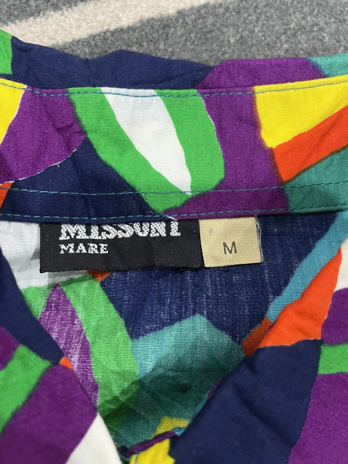 Missoni Missoni Mare Vintage 90s Alphabetical Abstract Art Shirts Size US XL / EU 56 / 4 - 16 Thumbnail