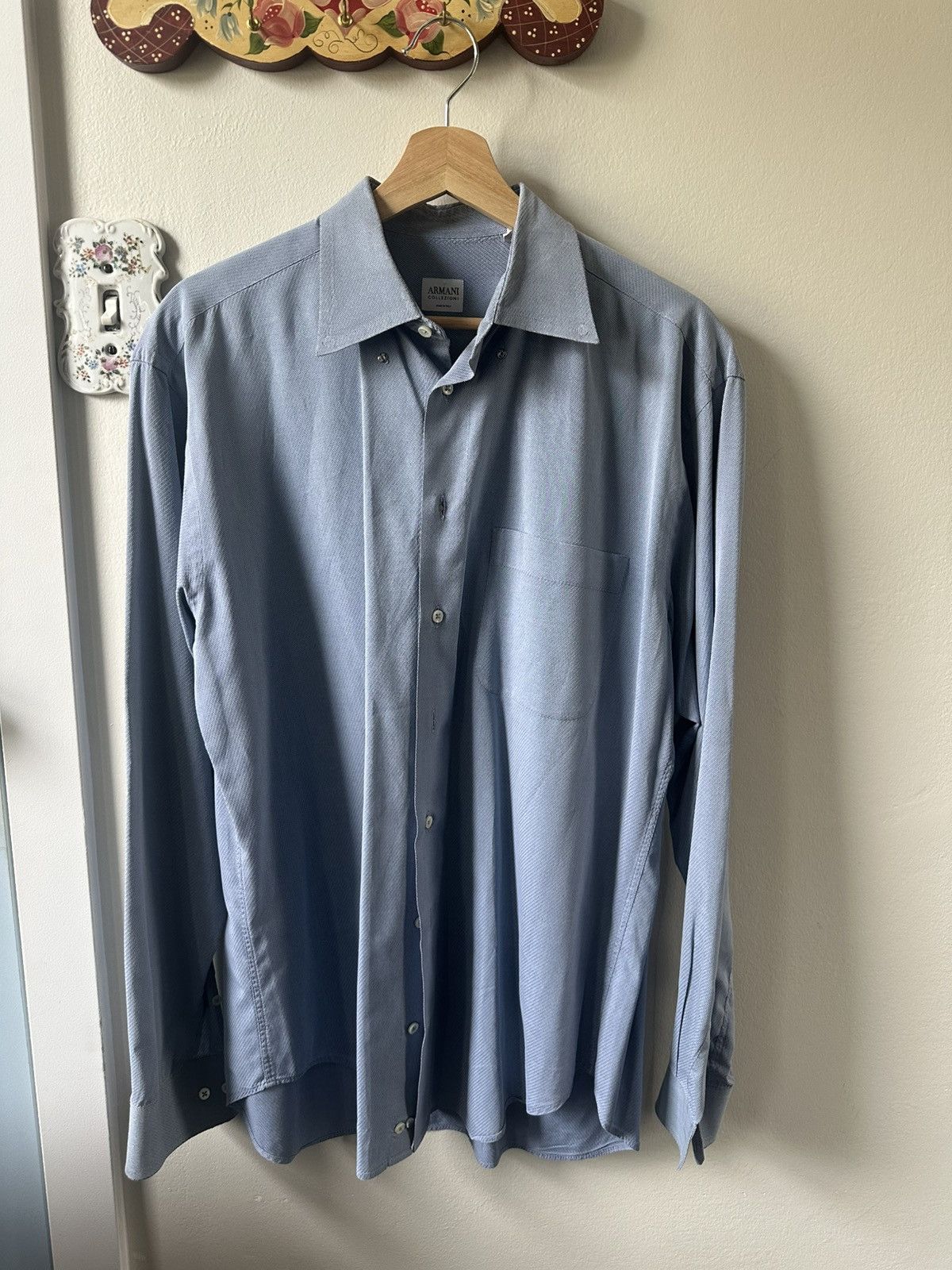 Armani Collezioni Armani Button Up Size US M / EU 48-50 / 2 - 1 Thumbnail