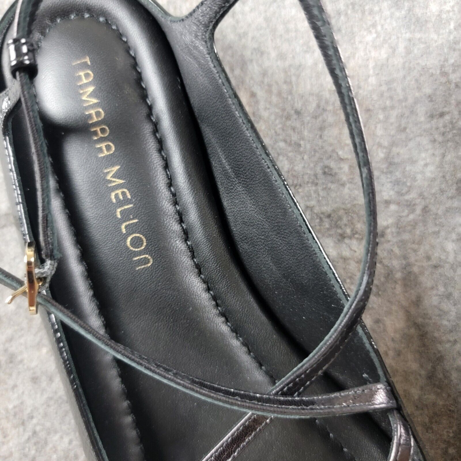 Tamara Mellon Tamara Mellon Napa Leather Ankle Strap Sandal Size US 8 / IT 38 - 5 Thumbnail