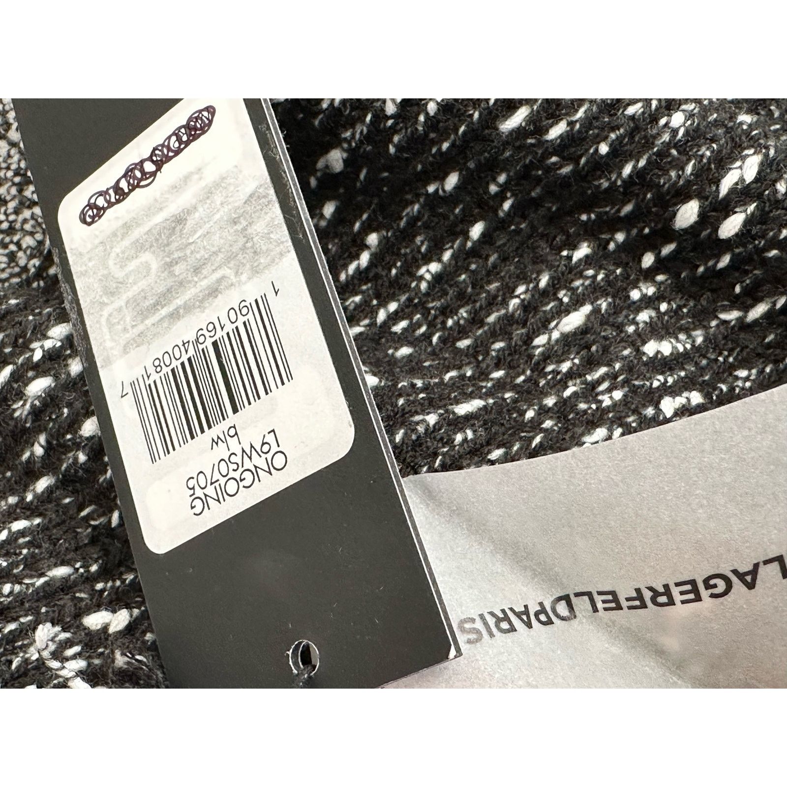 Karl Lagerfeld Karl Lagerfeld Two Tone Full Zip Knit Jacket size Small Size S / US 4 / IT 40 - 6 Thumbnail