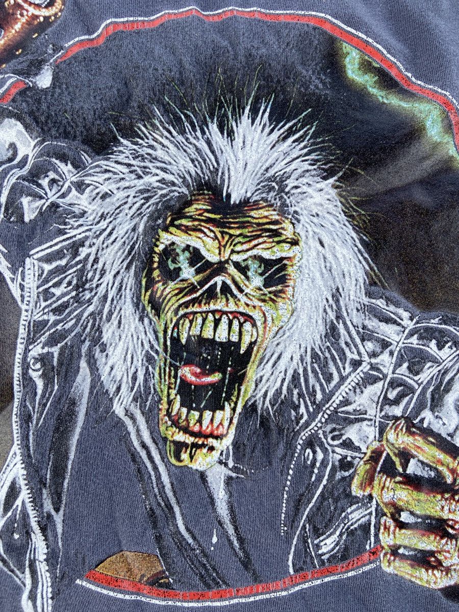 Band Tees × Iron Maiden Sunfaded Eddie Iron Maiden Tee Size US XL / EU 56 / 4 - 2 Thumbnail