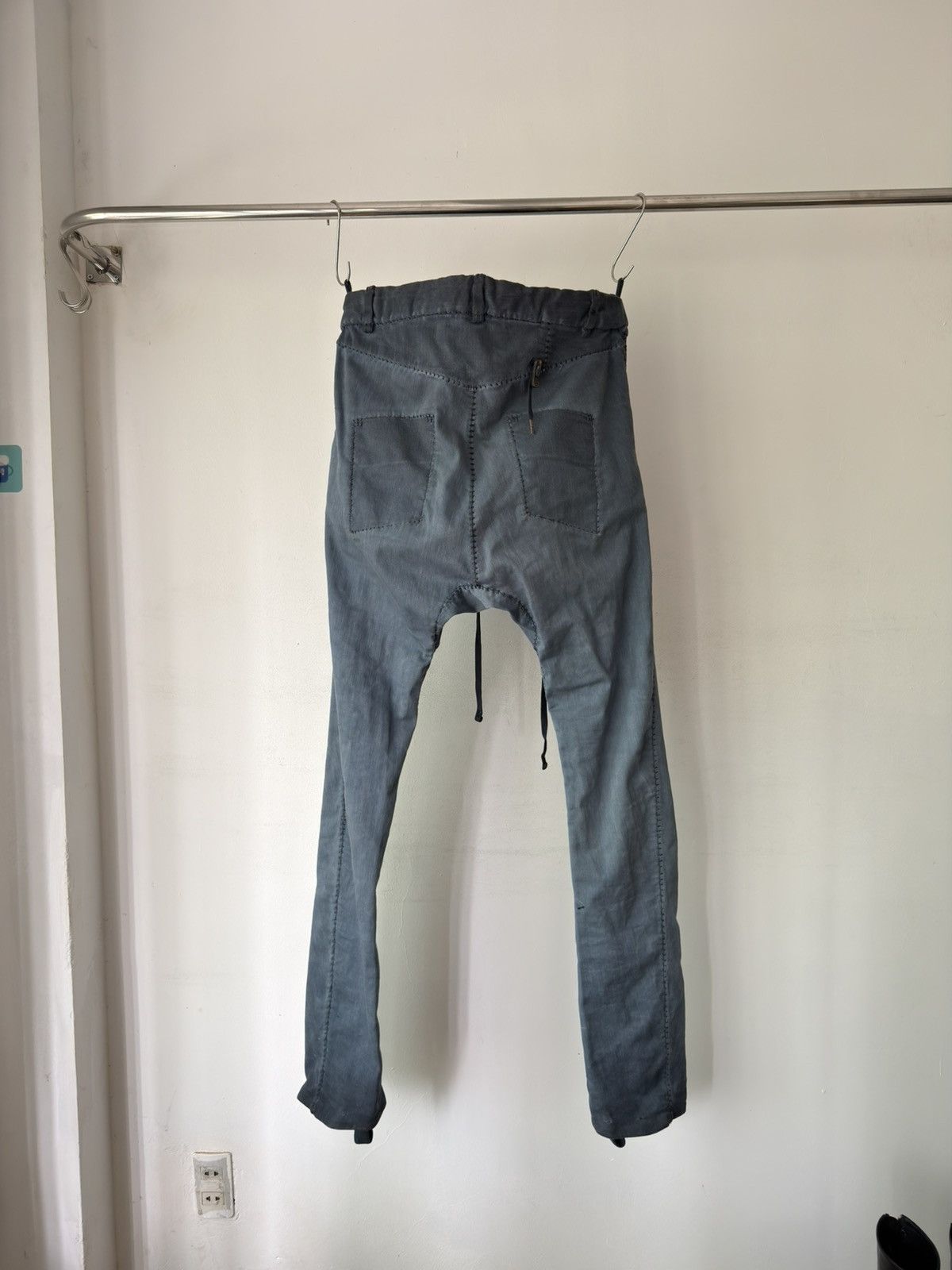 Boris Bidjan Saberi Boris Bidjan Saberi PH13 HS Handstitched Blue Pants Size US 34 / EU 50 - 3 Thumbnail