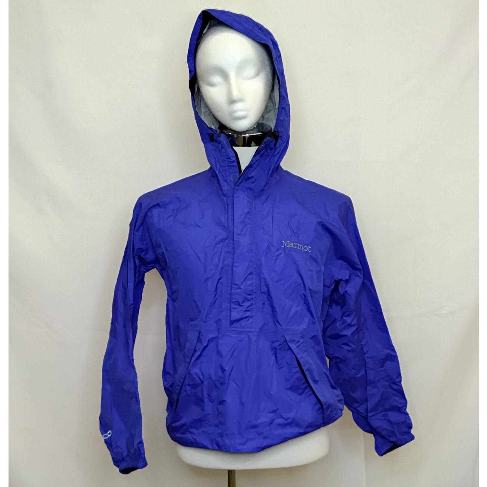 Marmot Marmot 1/2 Zip Rain Jacket Anorak Men's XS Blue Hooded Size XS / US 0-2 / IT 36-38 - 2 Thumbnail