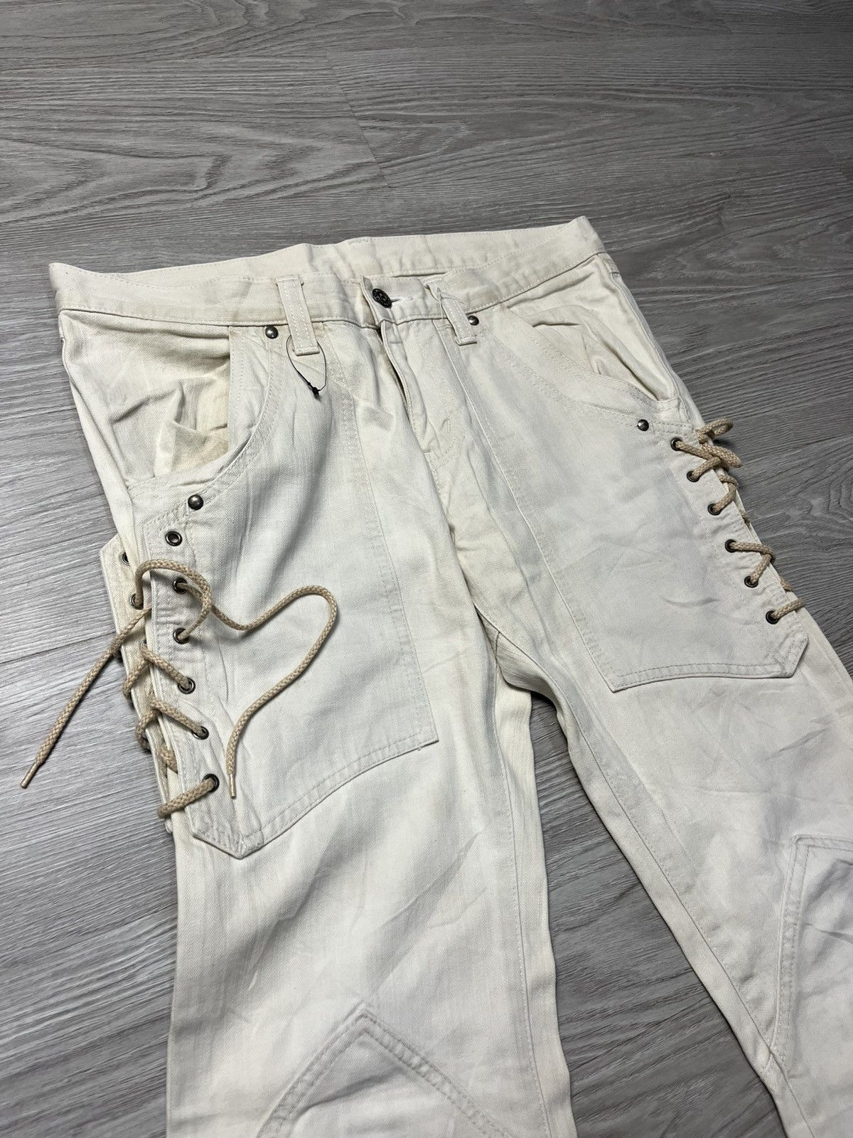 Tornado Mart 2000’s Tornado Mart Flared Lace Pants Size US 32 / EU 48 - 4 Thumbnail