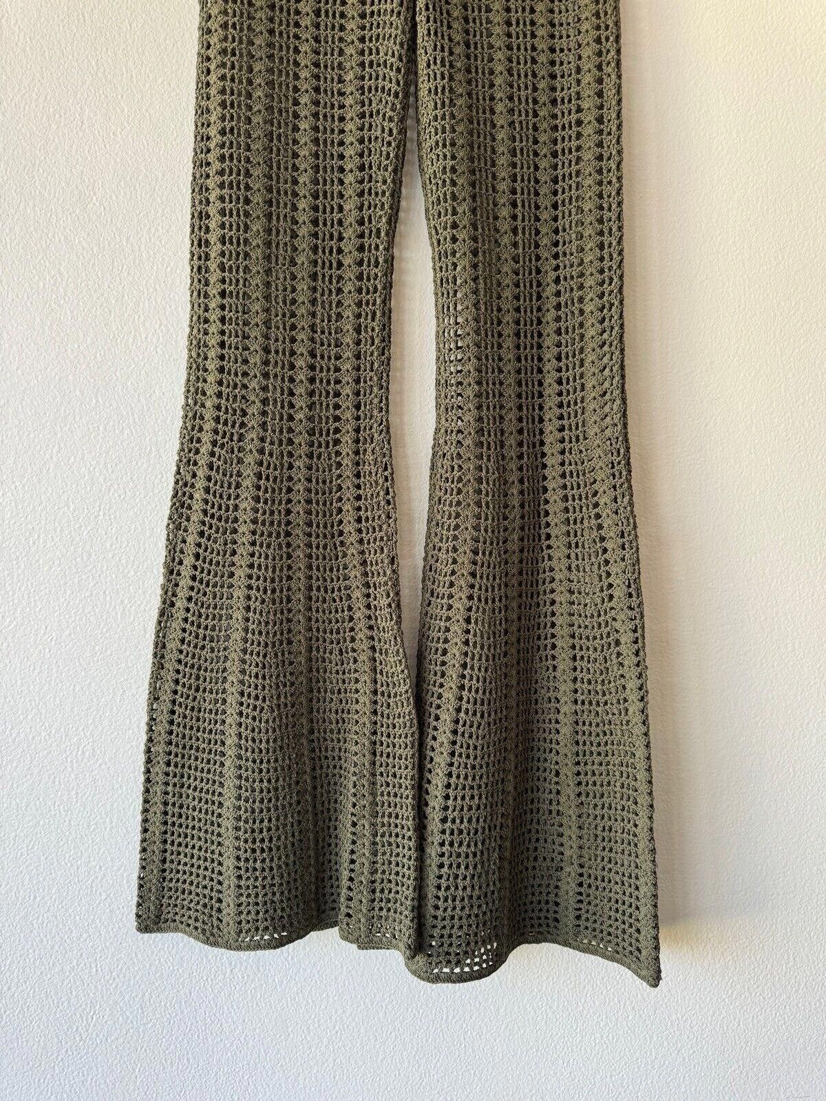 Dion Lee New dion lee knit pinnacle crochet pant extra small xs moss Size 26" / US 2 / IT 38 - 4 Thumbnail