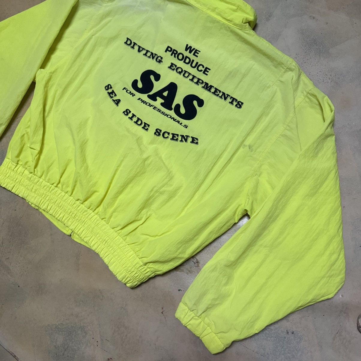 Vintage SAS Sea Side Scene Marine Sports Big Logo Light Jacket Size US M / EU 48-50 / 2 - 3 Thumbnail