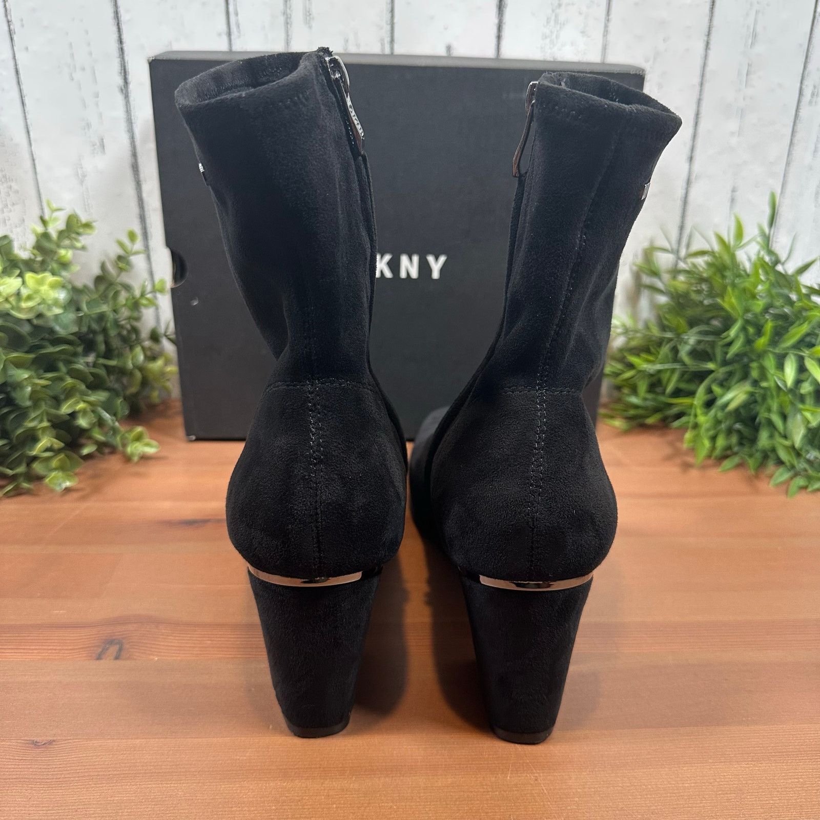DKNY DKNY Women's Cavale Black Stretch Booties Size 11 Size US 11 / IT 41 - 6 Thumbnail