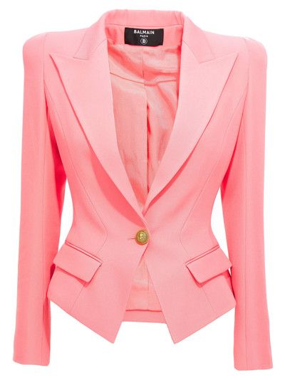 Balmain o1w1db10624 Jacket in Purple Size XS / US 0-2 / IT 36-38 - 1 Thumbnail