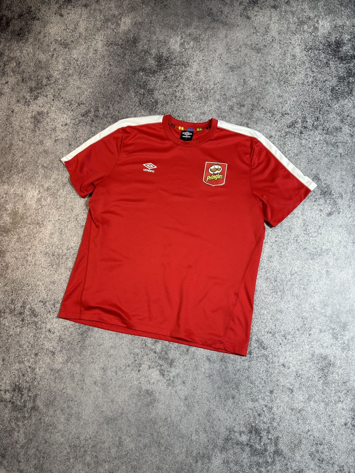 Umbro Umbro Pringels Soccer Jersey Blokecore Style Rare L Casual Size US L / EU 52-54 / 3 - 1 Thumbnail
