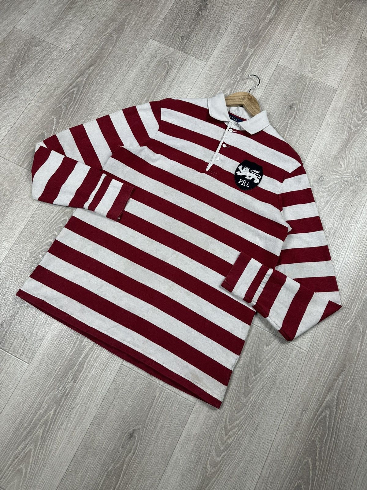 Polo Ralph Lauren Vintage Polo Ralph Lauren Mercer Team Rugby Shirt Chief Keef Size US L / EU 52-54 / 3 - 3 Thumbnail