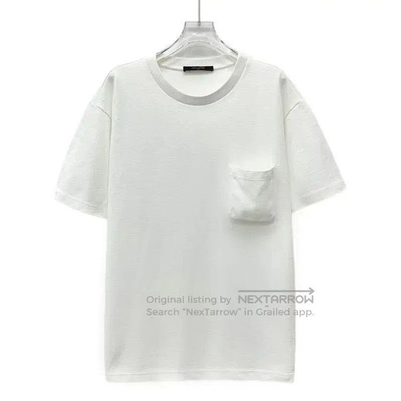Louis Vuitton Louis Vuitton White Cotton Men's T-Shirt XL . Size US XL / EU 56 / 4 - 1 Thumbnail
