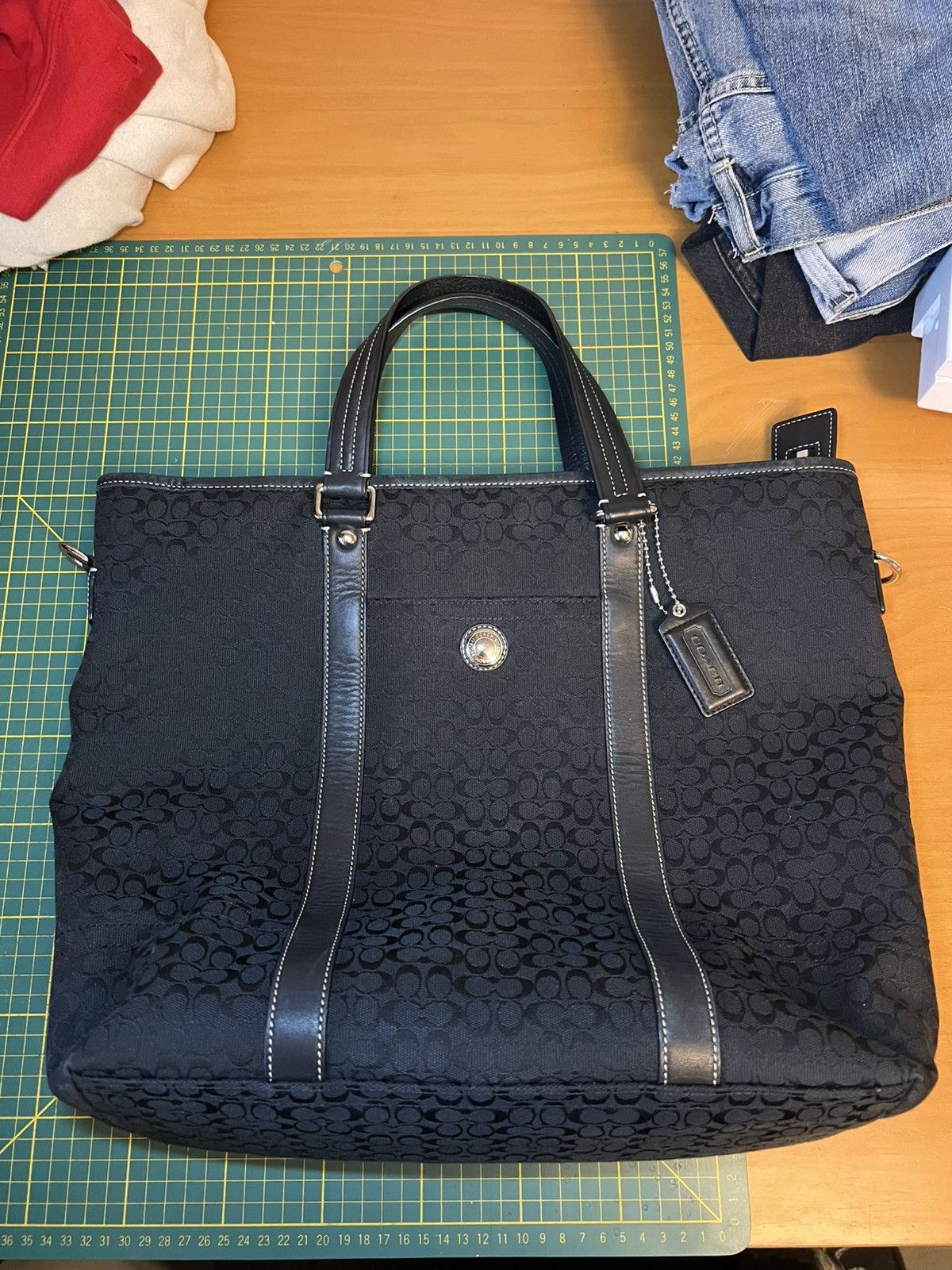 Coach Vintage Coach jumbo monogram leather hybrid tote bag Size ONE SIZE - 1 Thumbnail