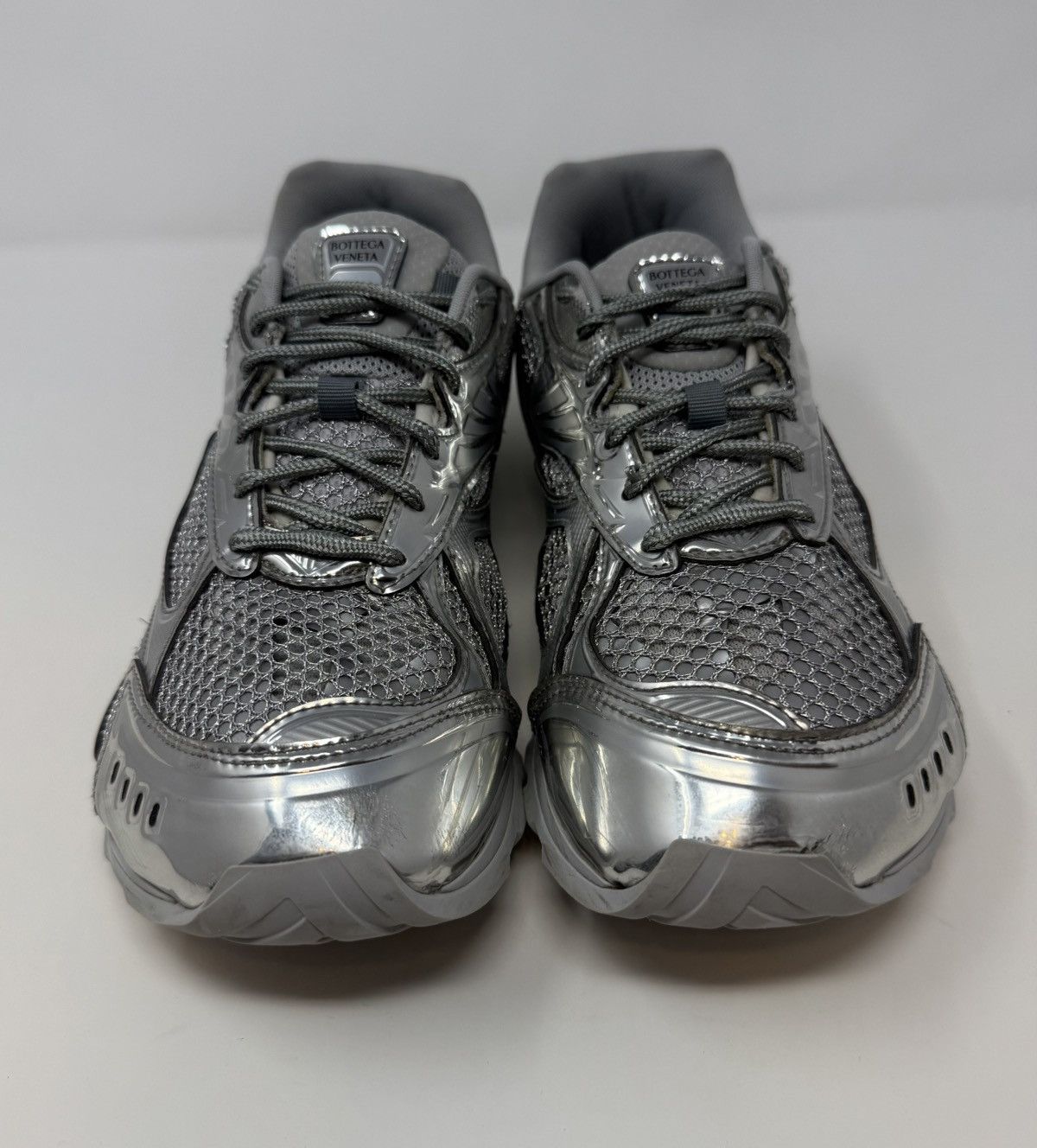 Bottega Veneta Bottega Veneta Orbit Sneaker Silver Size US 9 / EU 42 - 2 Thumbnail
