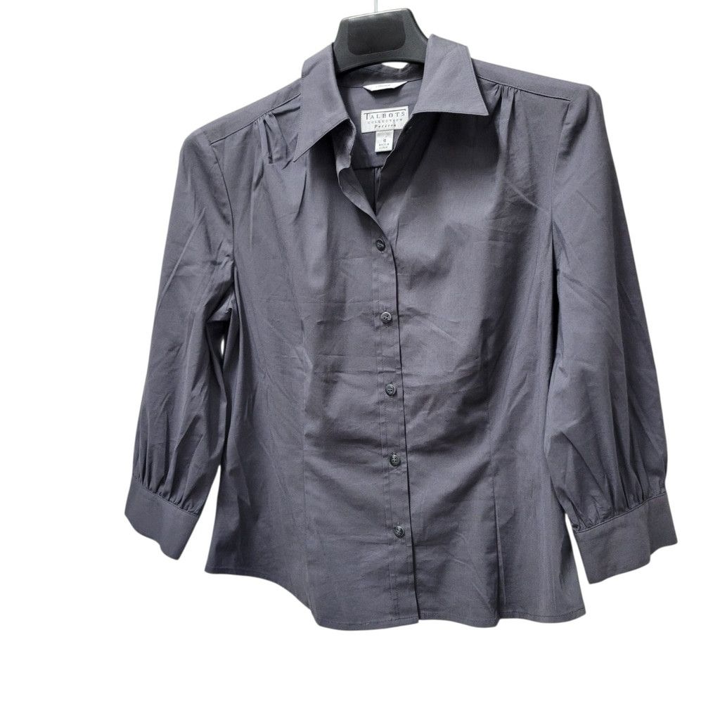Talbots Talbots Petite Stretch Collection Women Slim-Fit 3/4 Sleeve Size L / US 10 / IT 46 - 4 Thumbnail
