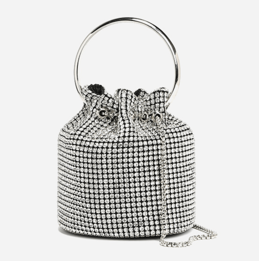 Japanese Brand Crystal Rhinestone Bon Bon Bag Size ONE SIZE - 2 Thumbnail