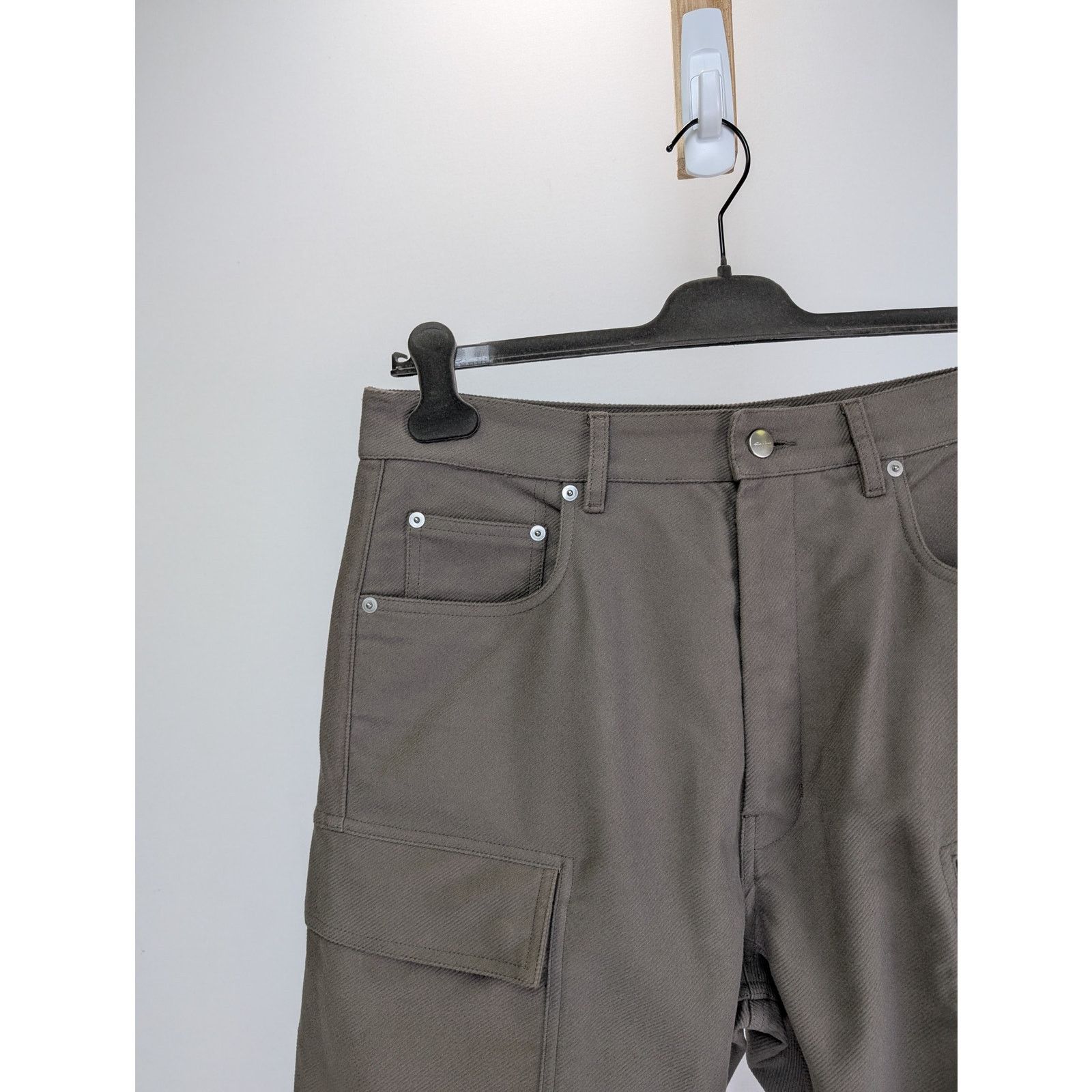 Rick Owens o1rshd1 Double Cargo Pants in Dust Size US 31 - 5 Thumbnail