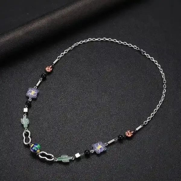 Jewelry Noriyo x Yuki Colorful World Art Classic Flame Necklace Size ONE SIZE - 7 Thumbnail