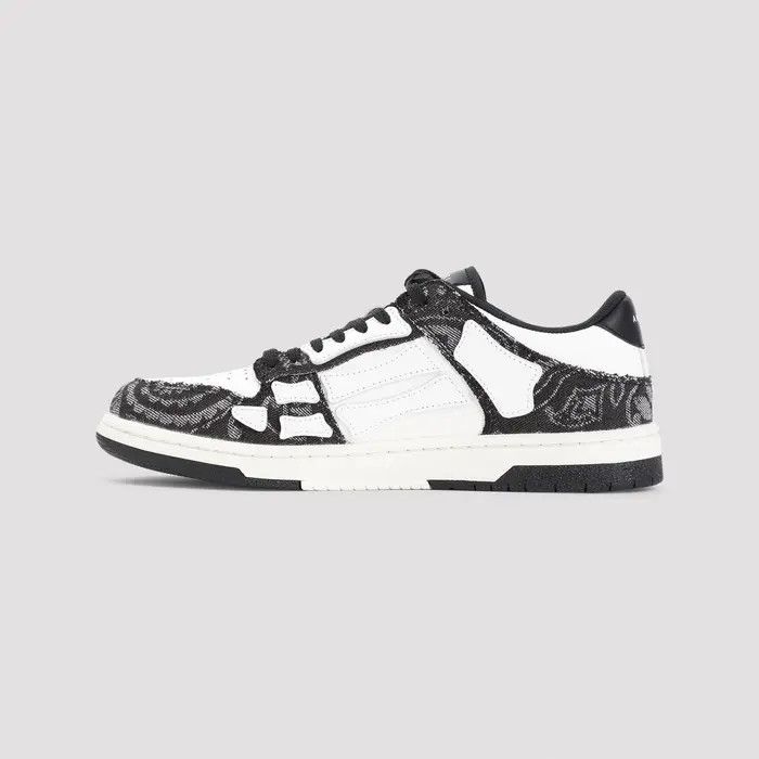 Amiri o1s1wg110526 Bandana Denim Skeleton Top Low Sneakers Size US 15 / EU 48 - 2 Thumbnail