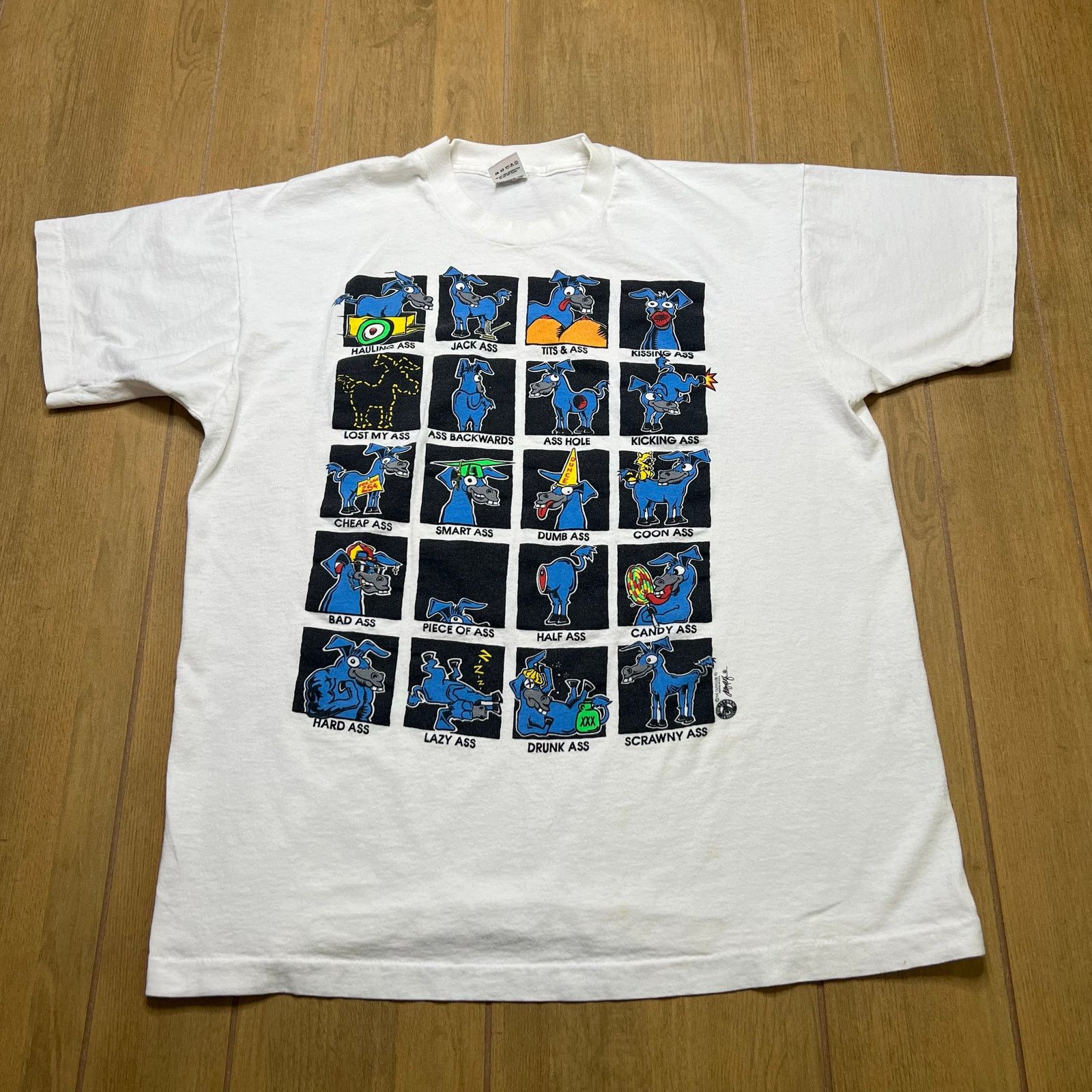Fruit Of The Loom Vintage 90’s Fruit Of The Loom Donkey Tee MADE IN USA Sz XL Size US XL / EU 56 / 4 - 1 Thumbnail