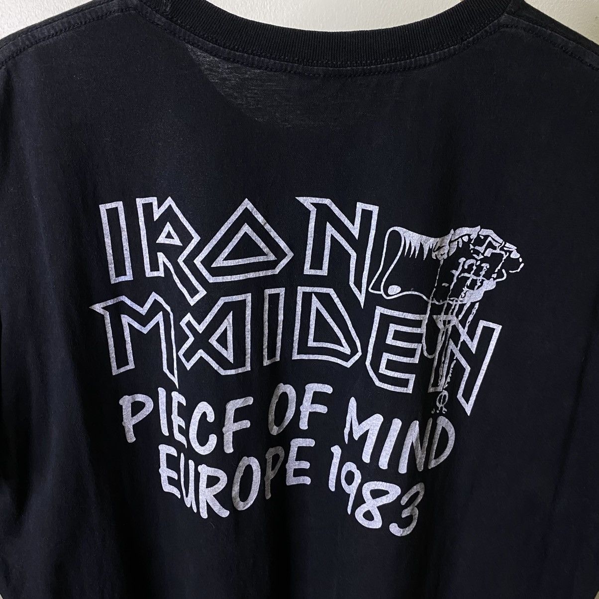 Iron Maiden Vintage 1990s Iron Maiden Piece Of Mind Band T Shirt Size US XL / EU 56 / 4 - 6 Thumbnail
