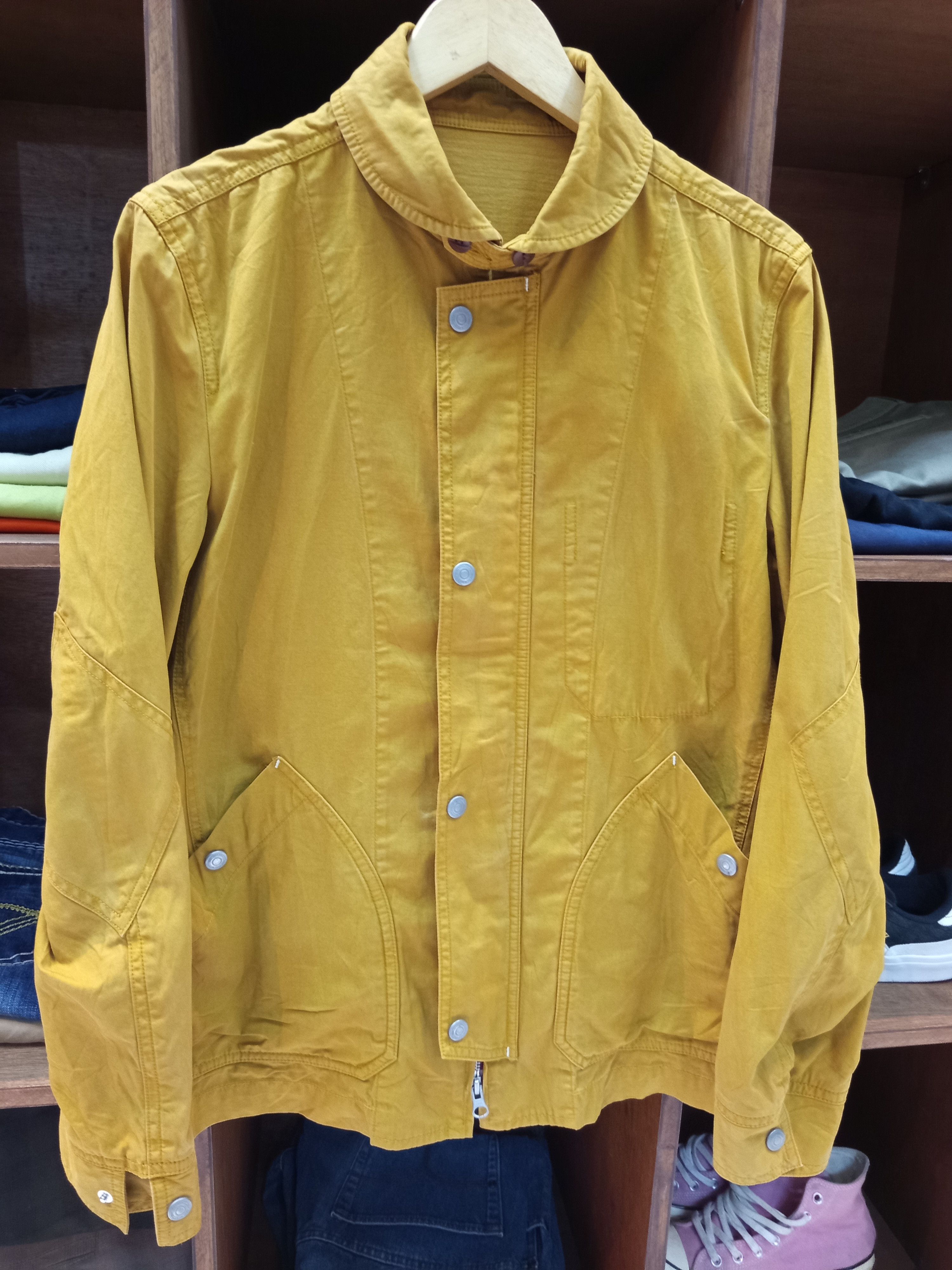 Japanese Brand Gloster Road Mustard Cotton Field Driver Jacket Size US L / EU 52-54 / 3 - 3 Thumbnail