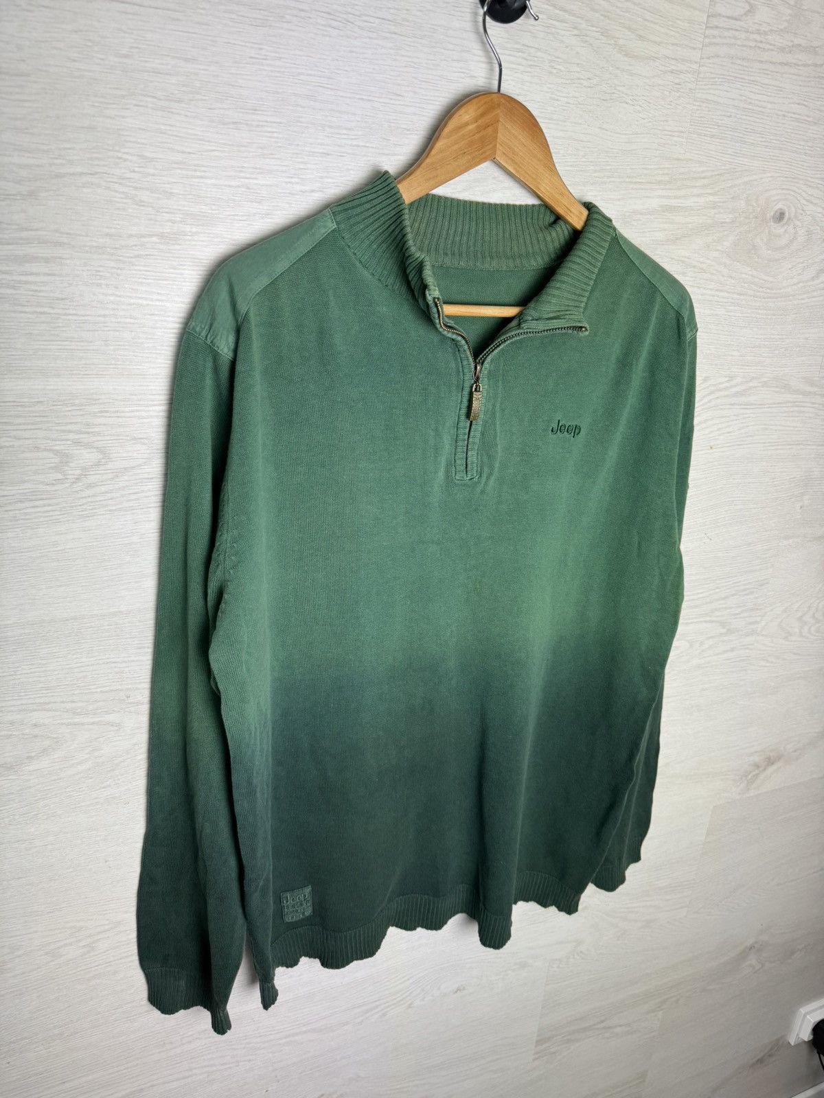 Jeep Jeep Half-Zip Knit Sweater Vintage USA Size US L / EU 52-54 / 3 - 4 Thumbnail